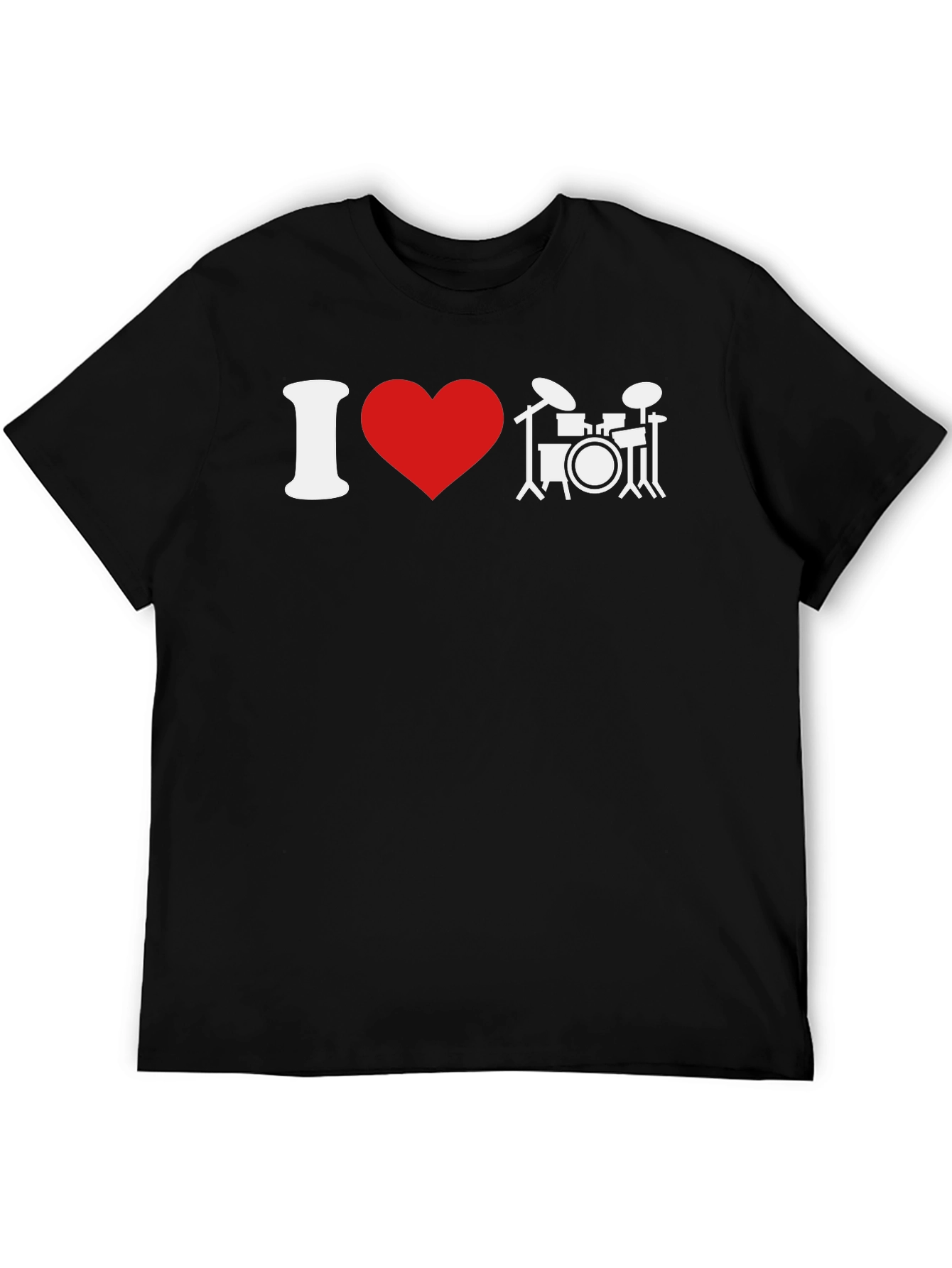 I Love Drums T-Shirt - Music Lover Tee