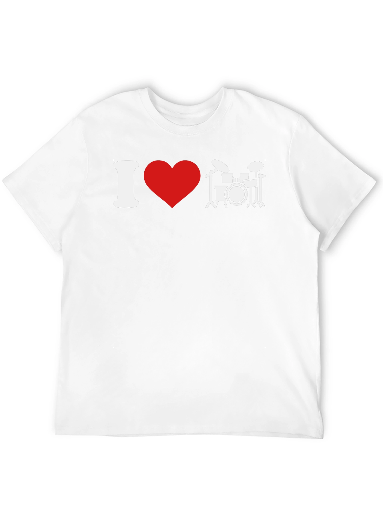 I Love Drums T-Shirt - Music Lover Tee