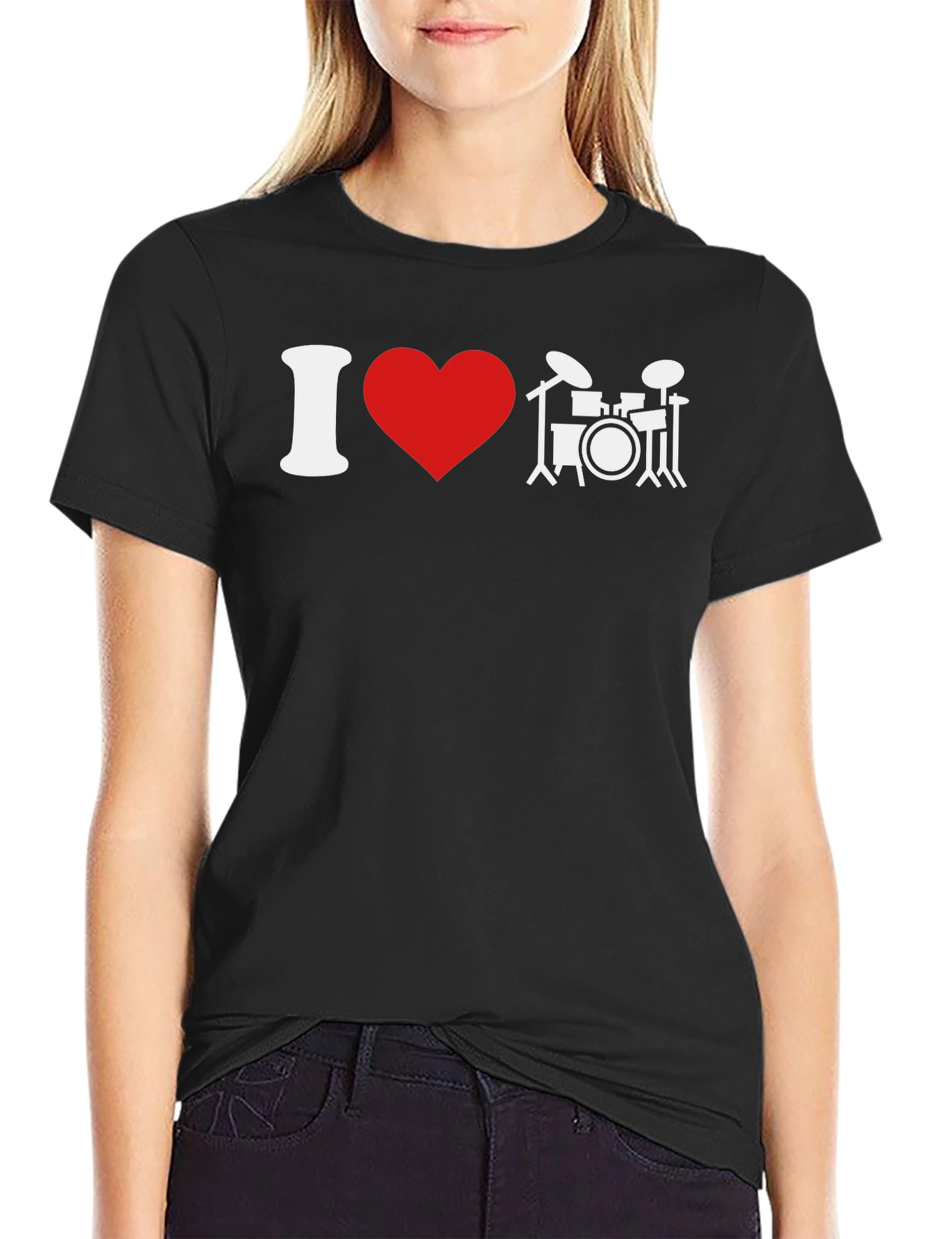 I Love Drums T-Shirt - Music Lover Tee