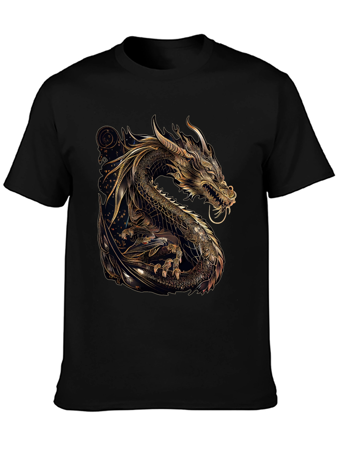 Golden Dragon Graphic T-Shirt