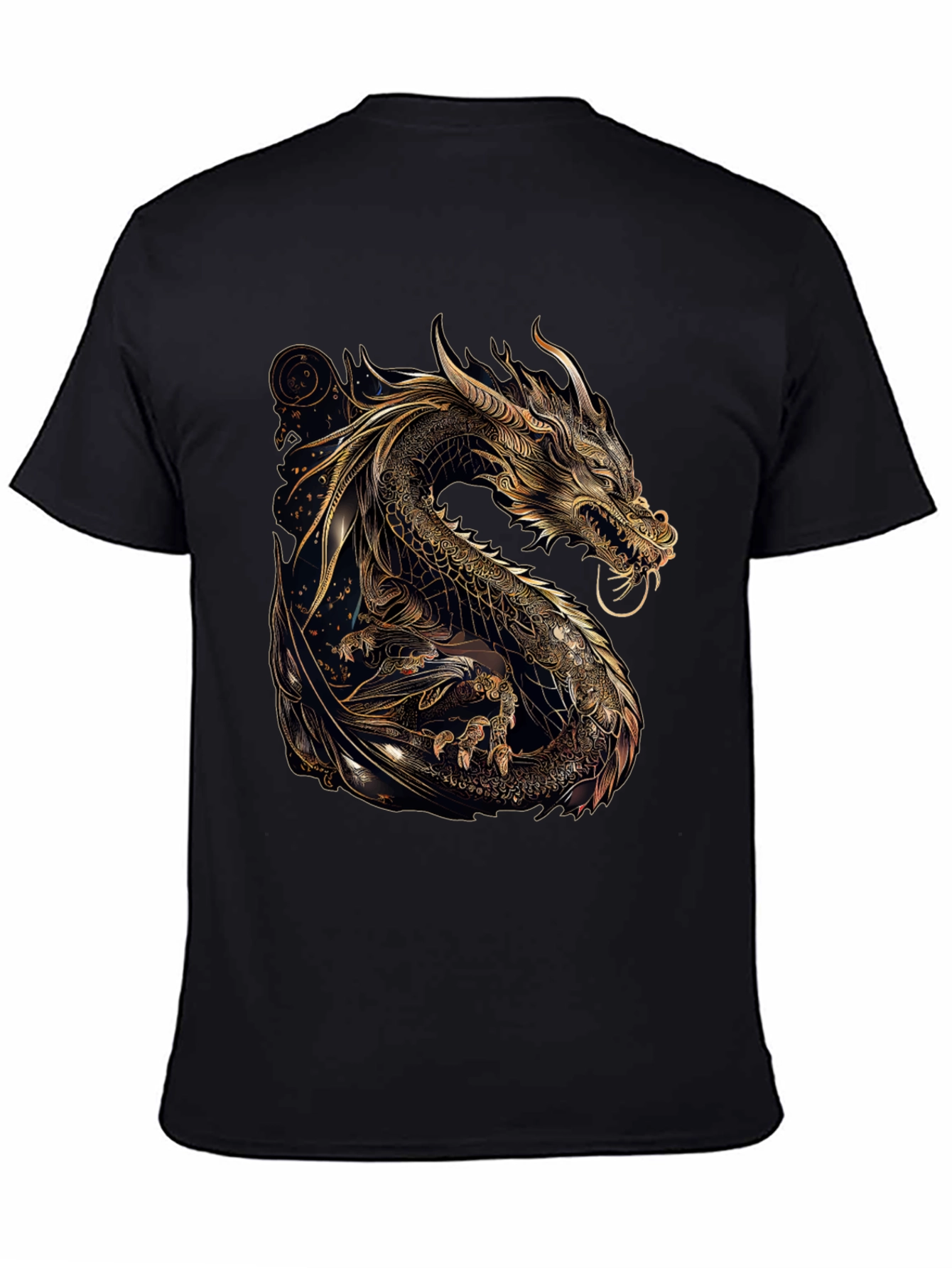 Golden Dragon Graphic T-Shirt