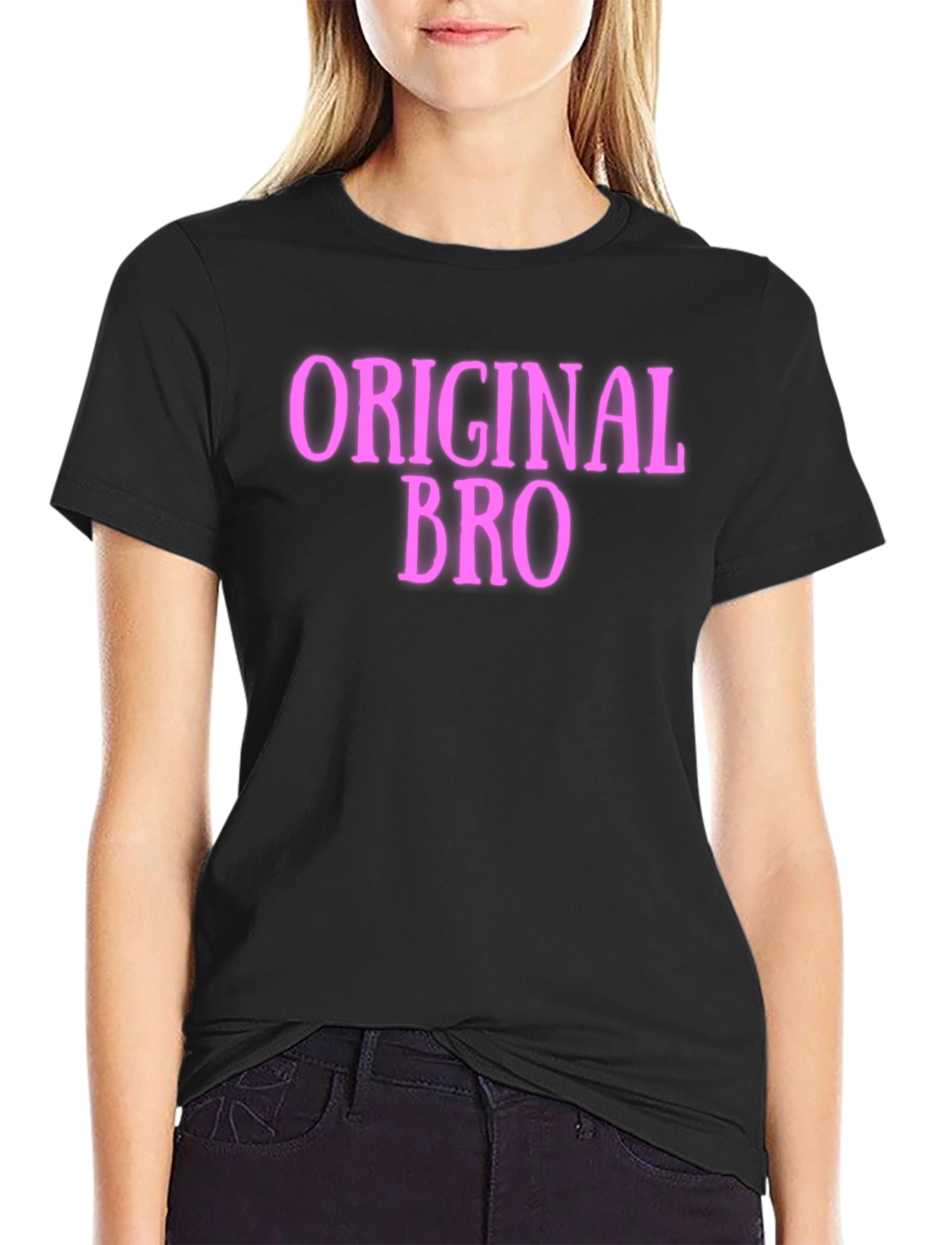Original Bro T-Shirt - Black Casual Tee