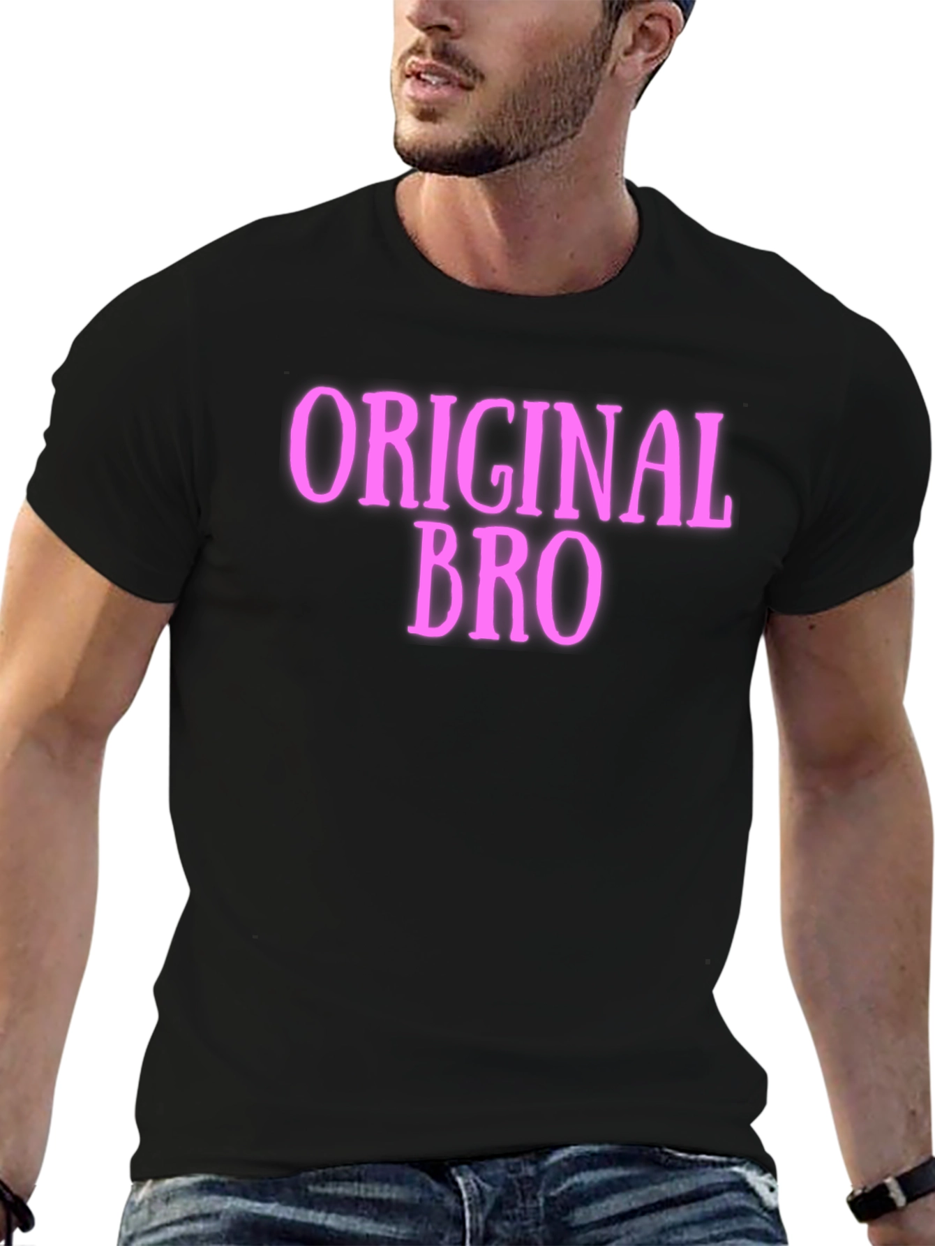 Original Bro T-Shirt - Black Casual Tee