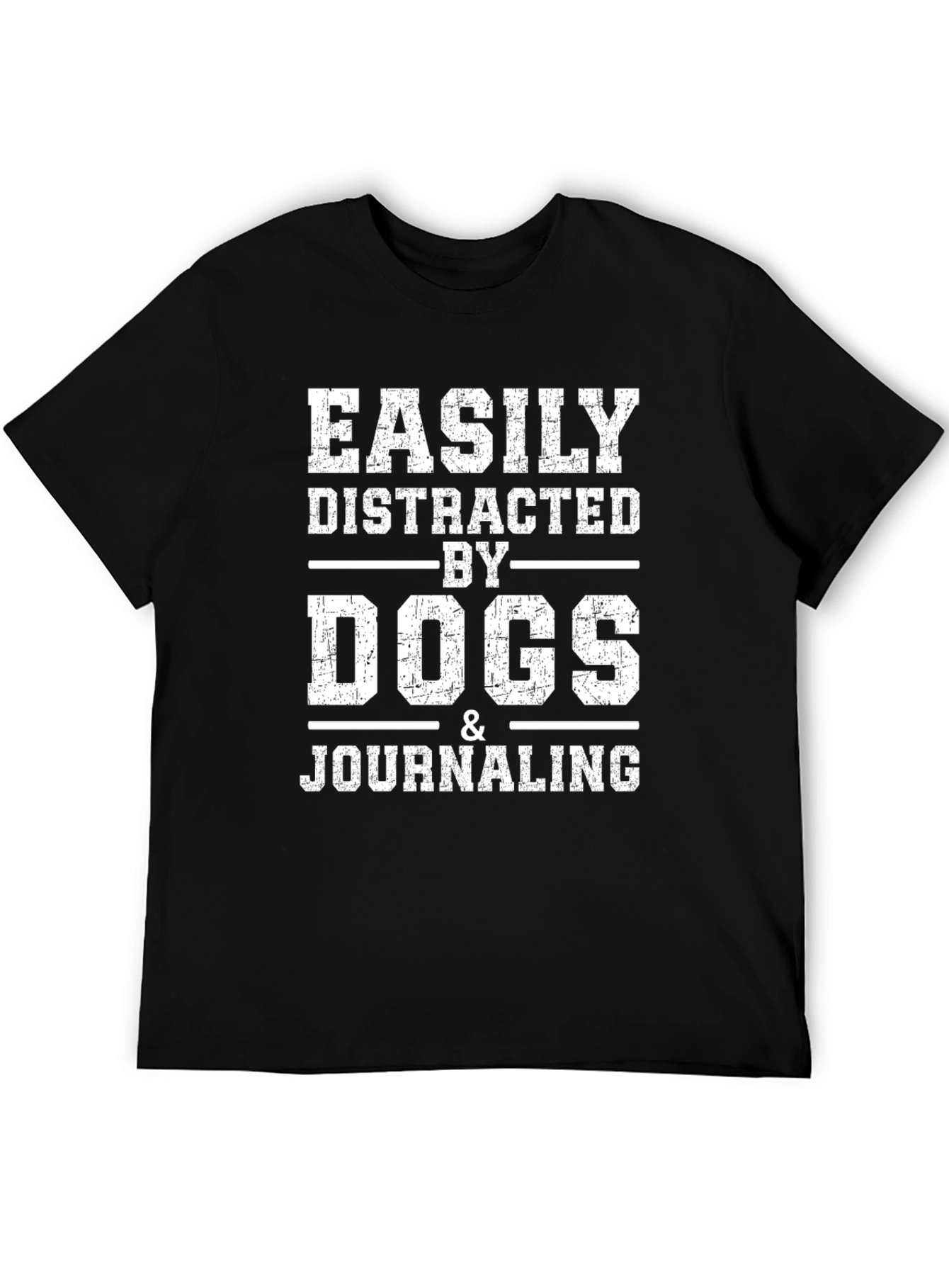Easily Distracted by Dogs & Journaling T-Shirt