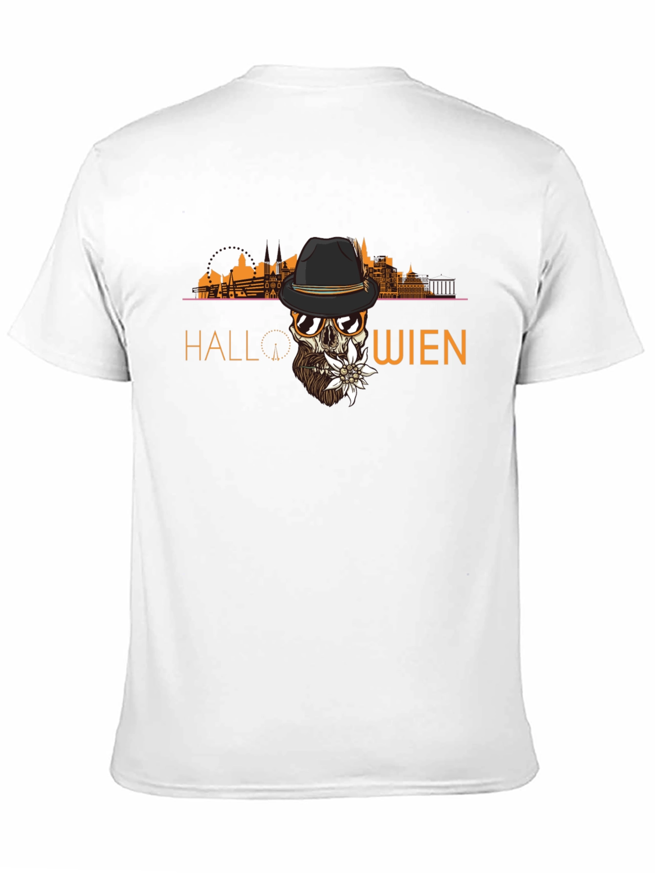 Halloween Wien Skull T-Shirt - Unique Austrian Design