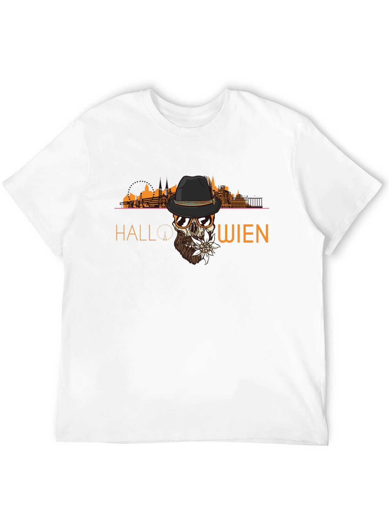 Halloween Wien Skull T-Shirt - Unique Austrian Design