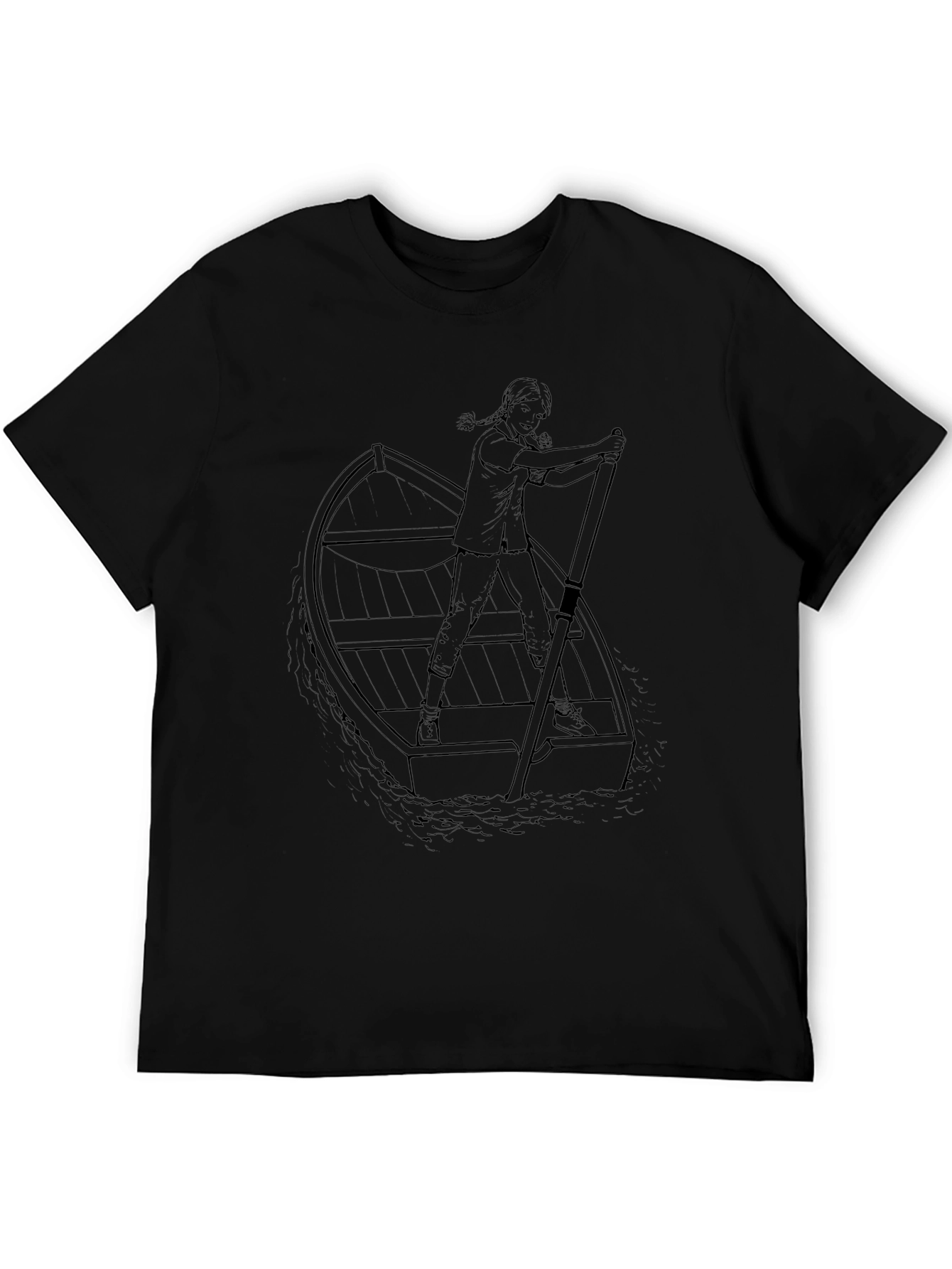 Rowboat Graphic T-Shirt - Classic Black Tee