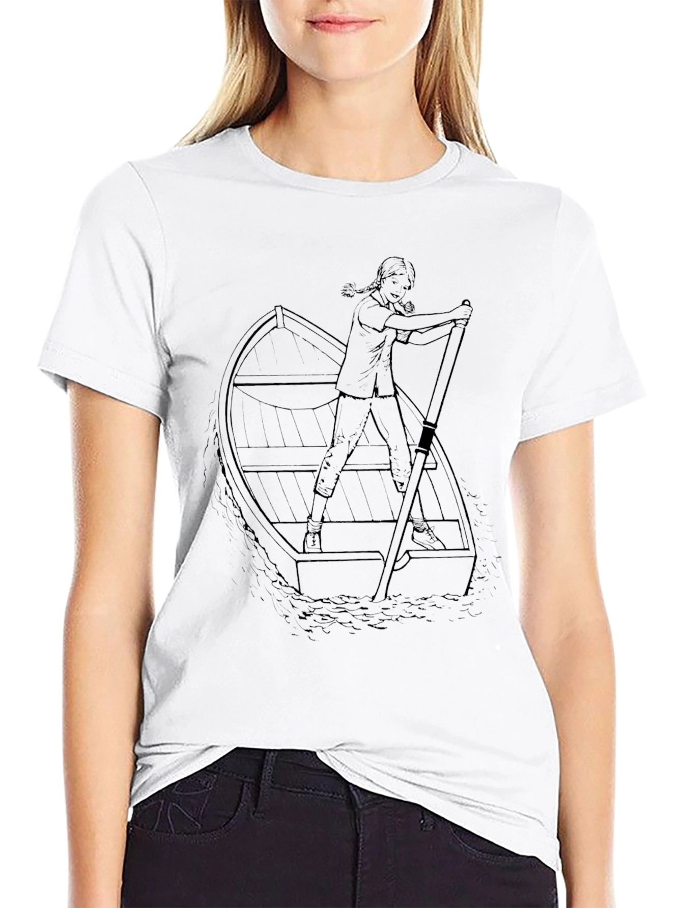 Rowboat Graphic T-Shirt - Classic Black Tee