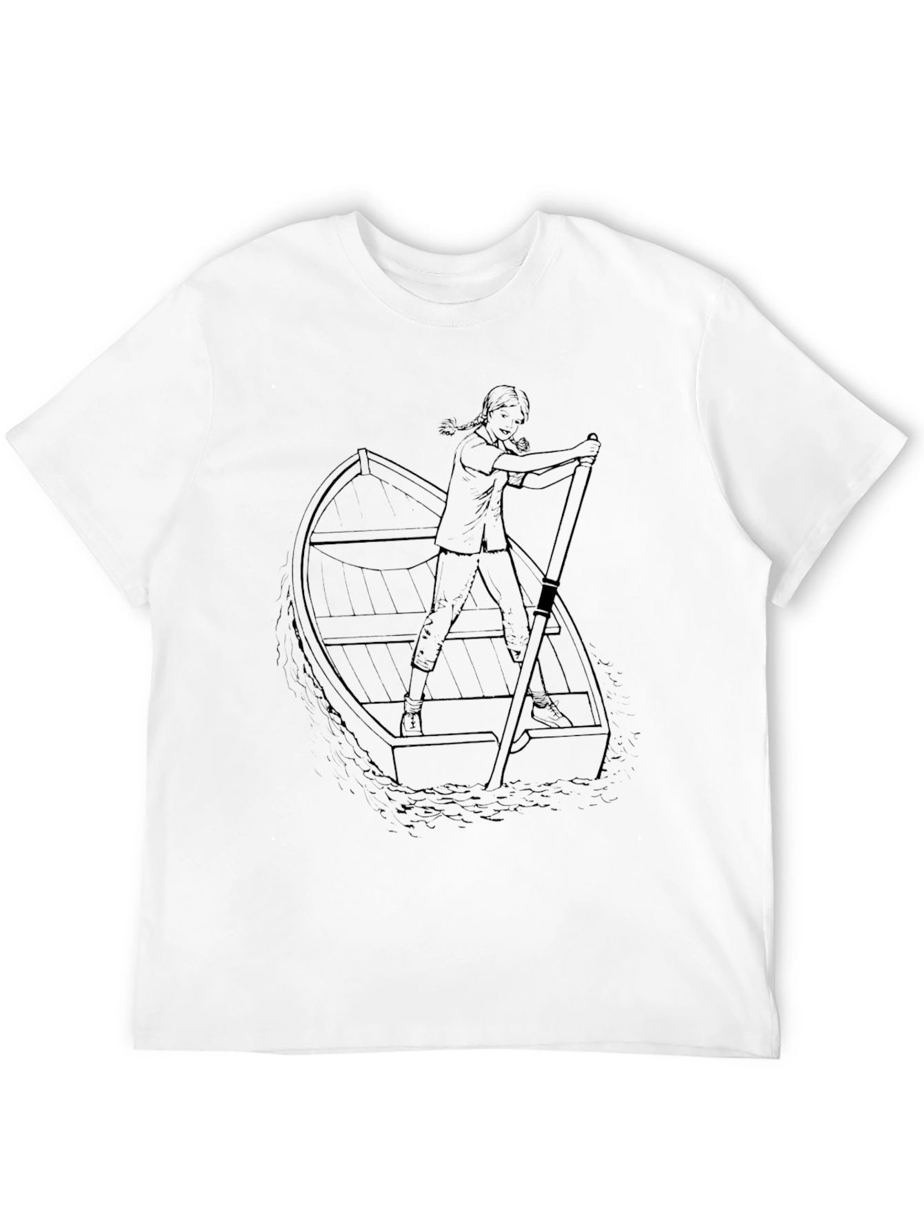 Rowboat Graphic T-Shirt - Classic Black Tee