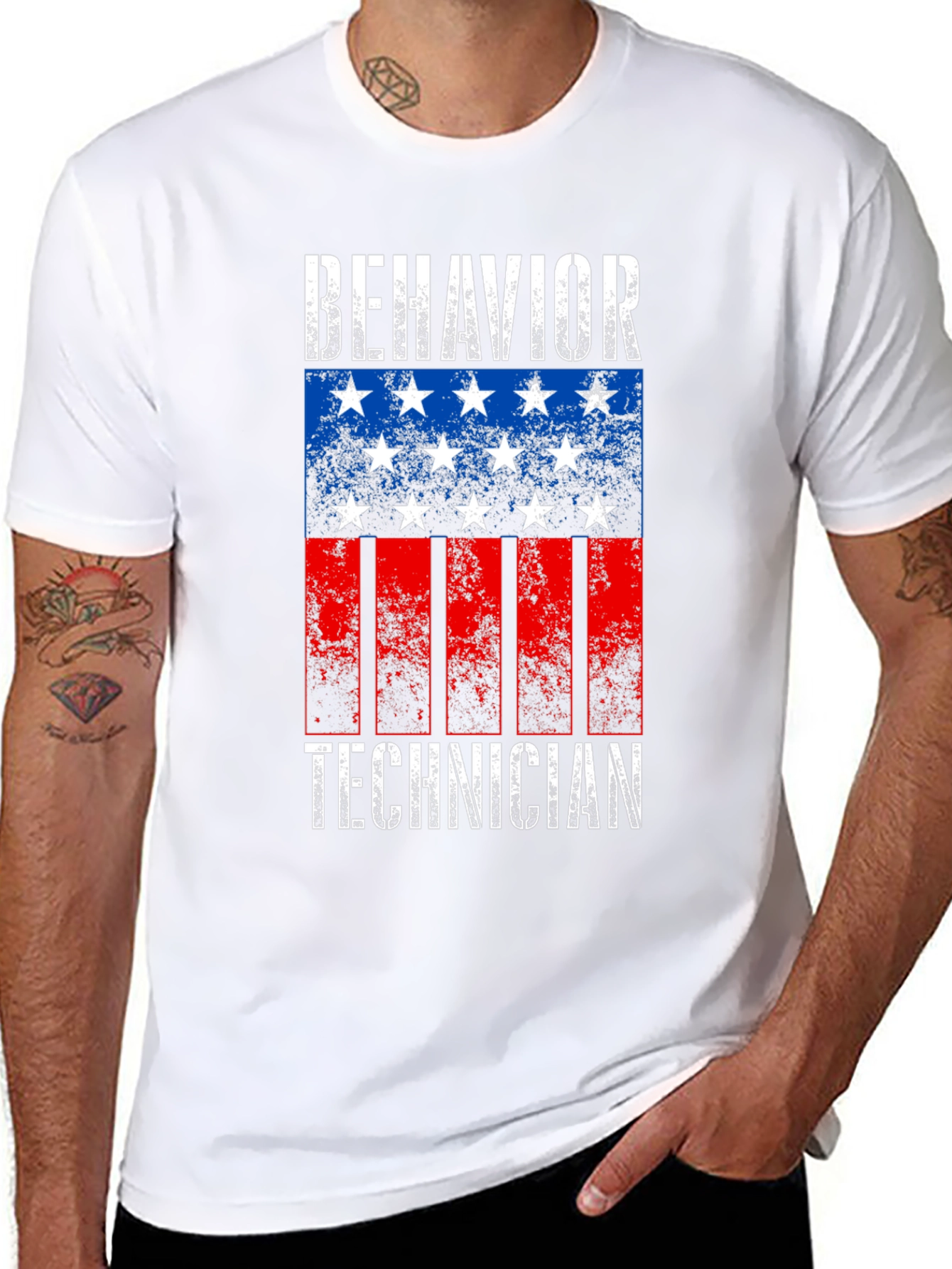 Behavior Technician Flag T-Shirt
