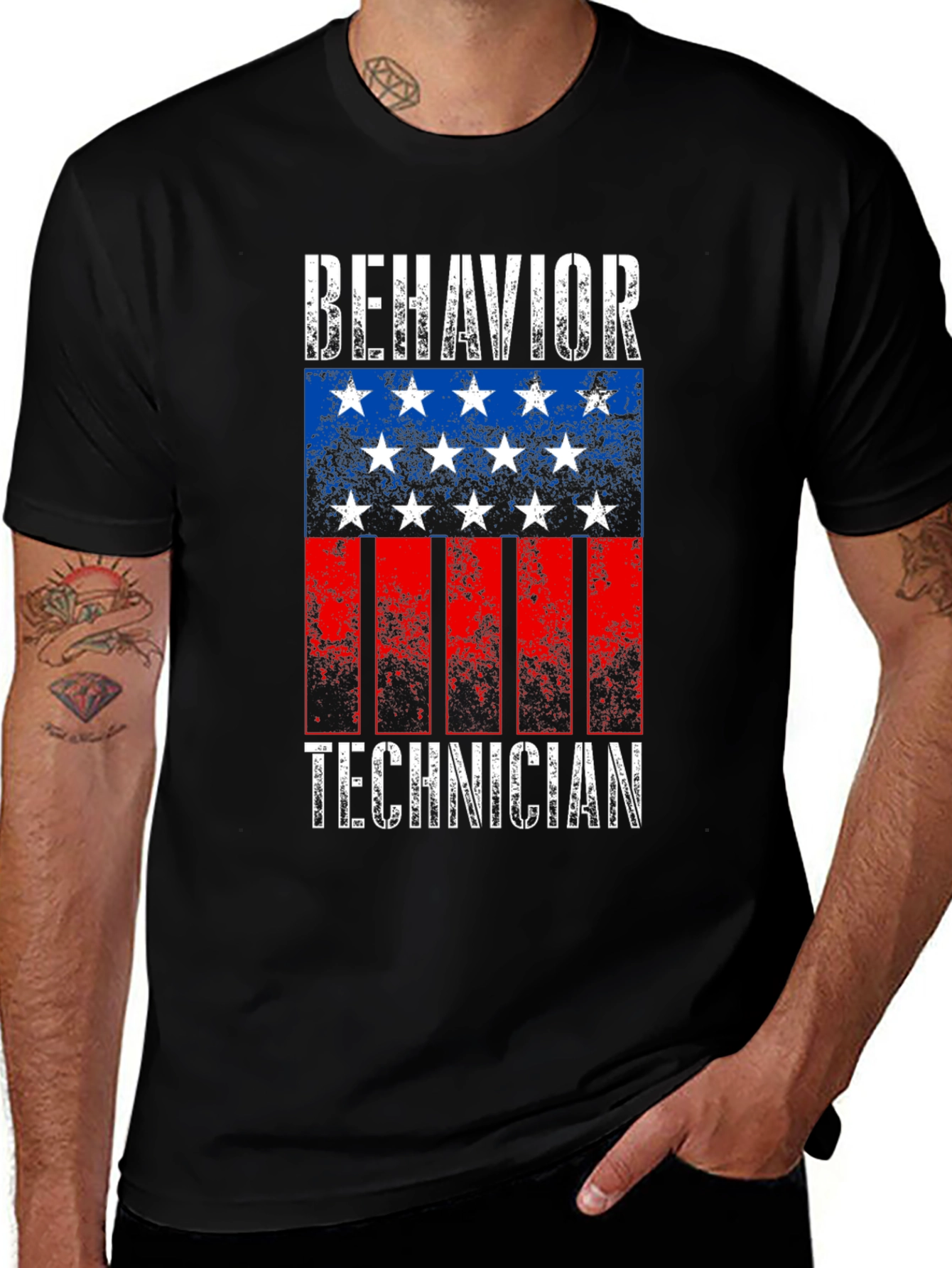 Behavior Technician Flag T-Shirt