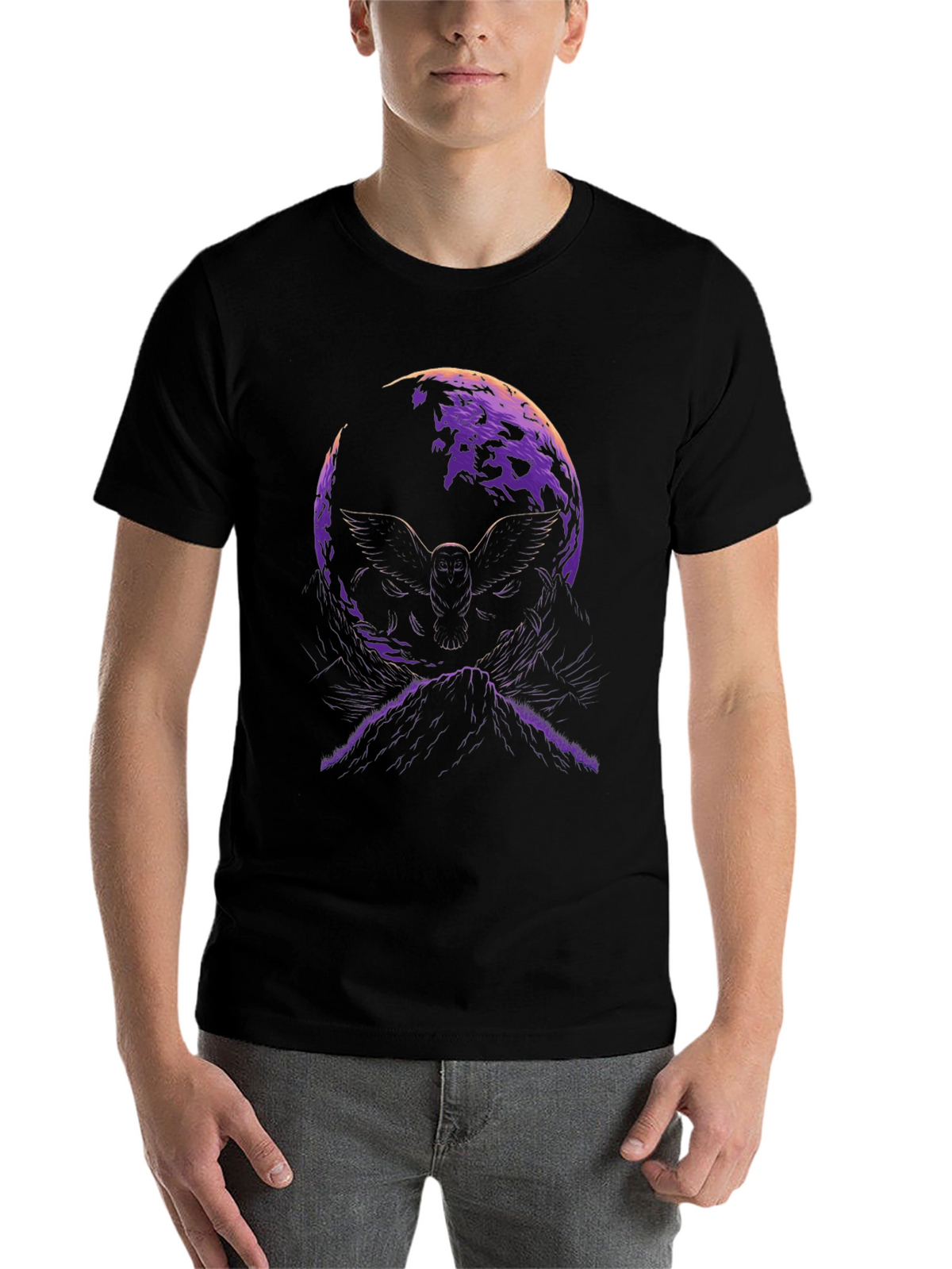 Owl Moon Graphic T-Shirt