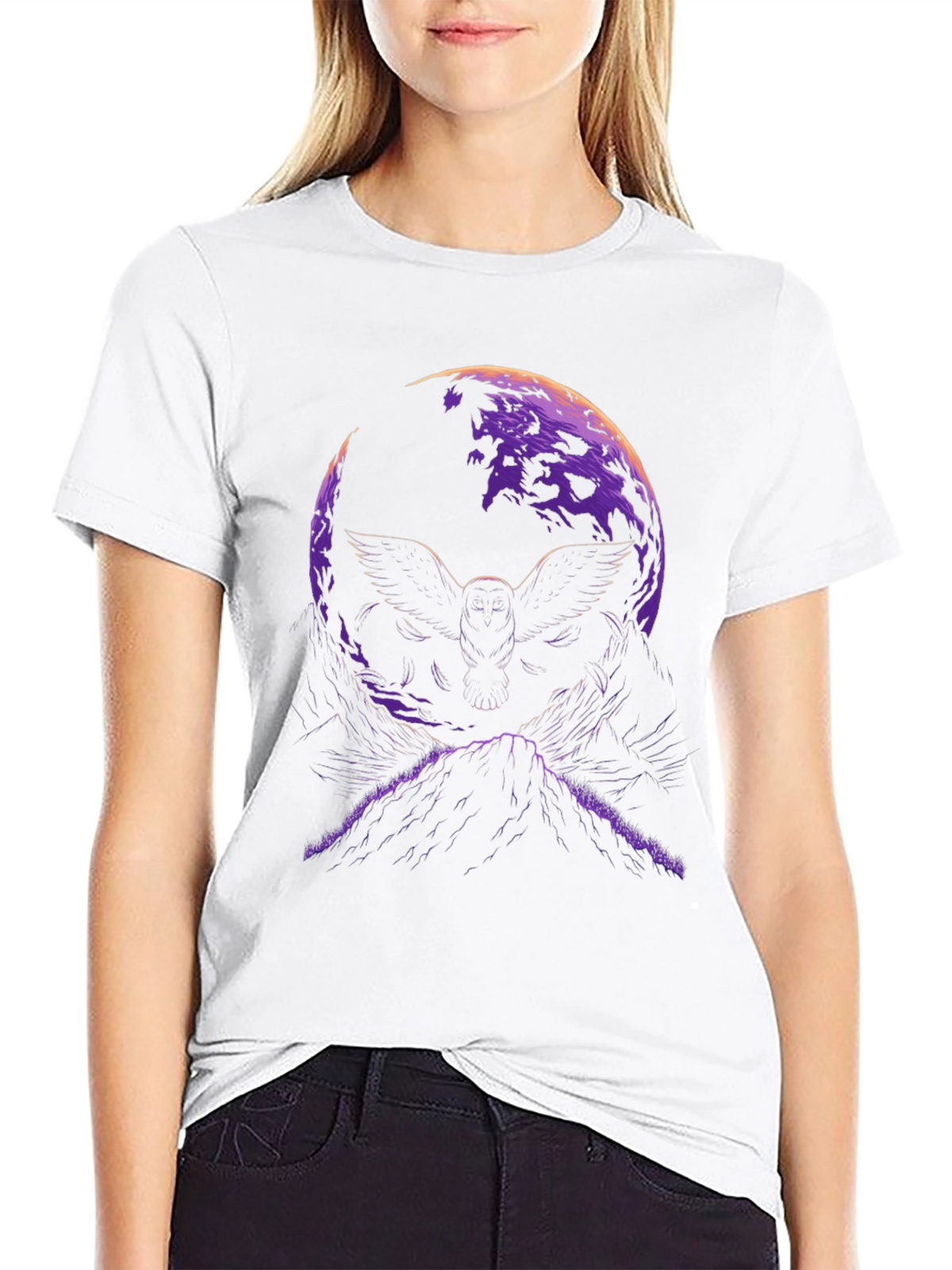 Owl Moon Graphic T-Shirt
