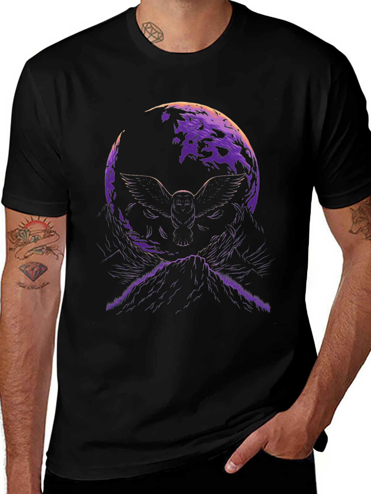 Owl Moon Graphic T-Shirt