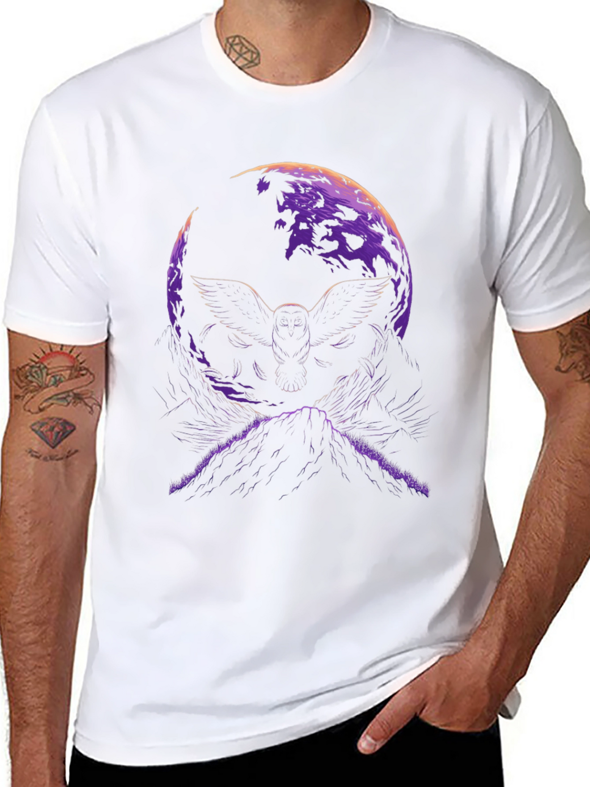 Owl Moon Graphic T-Shirt