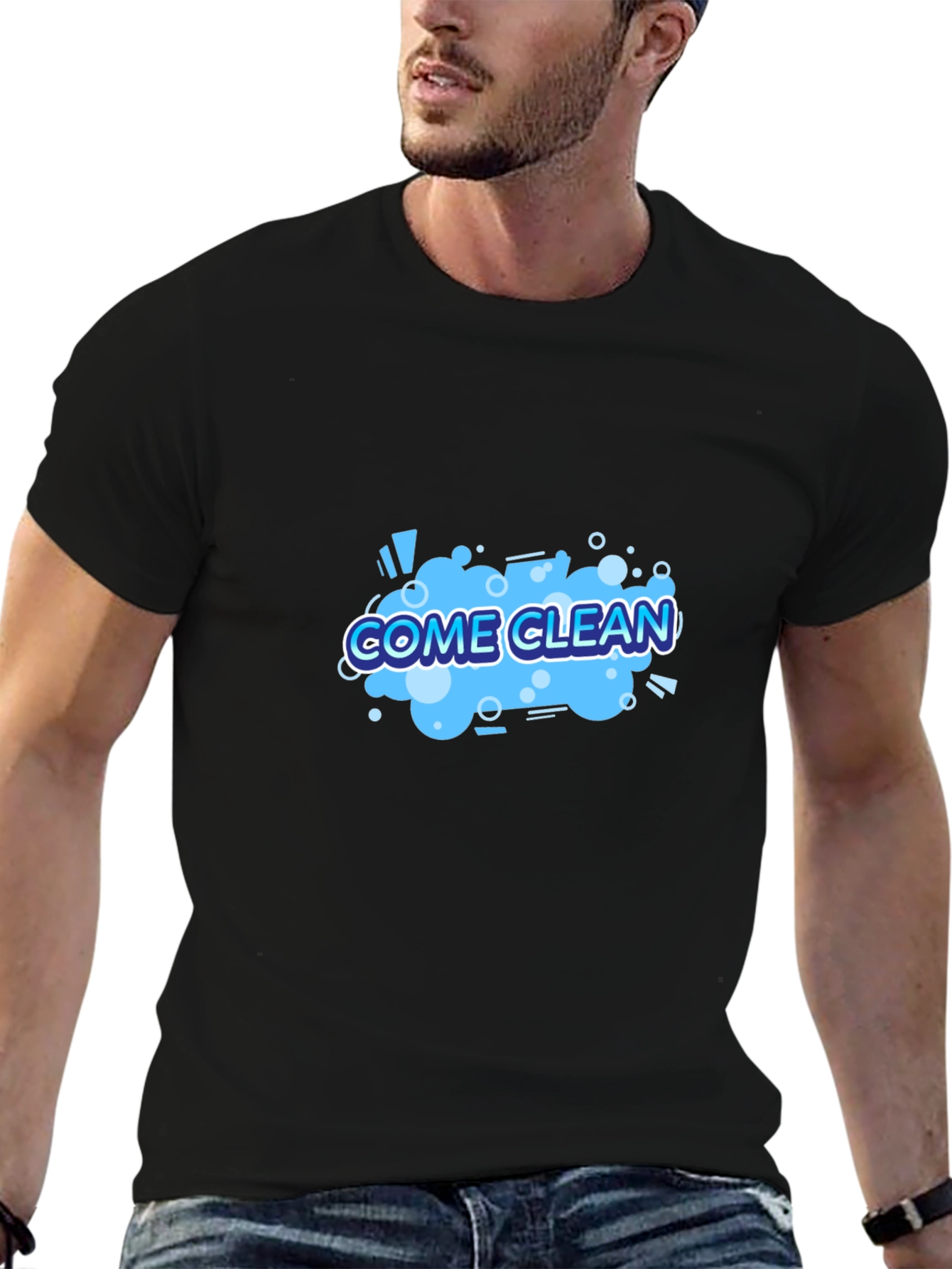 Come Clean Graphic Tee - Black
