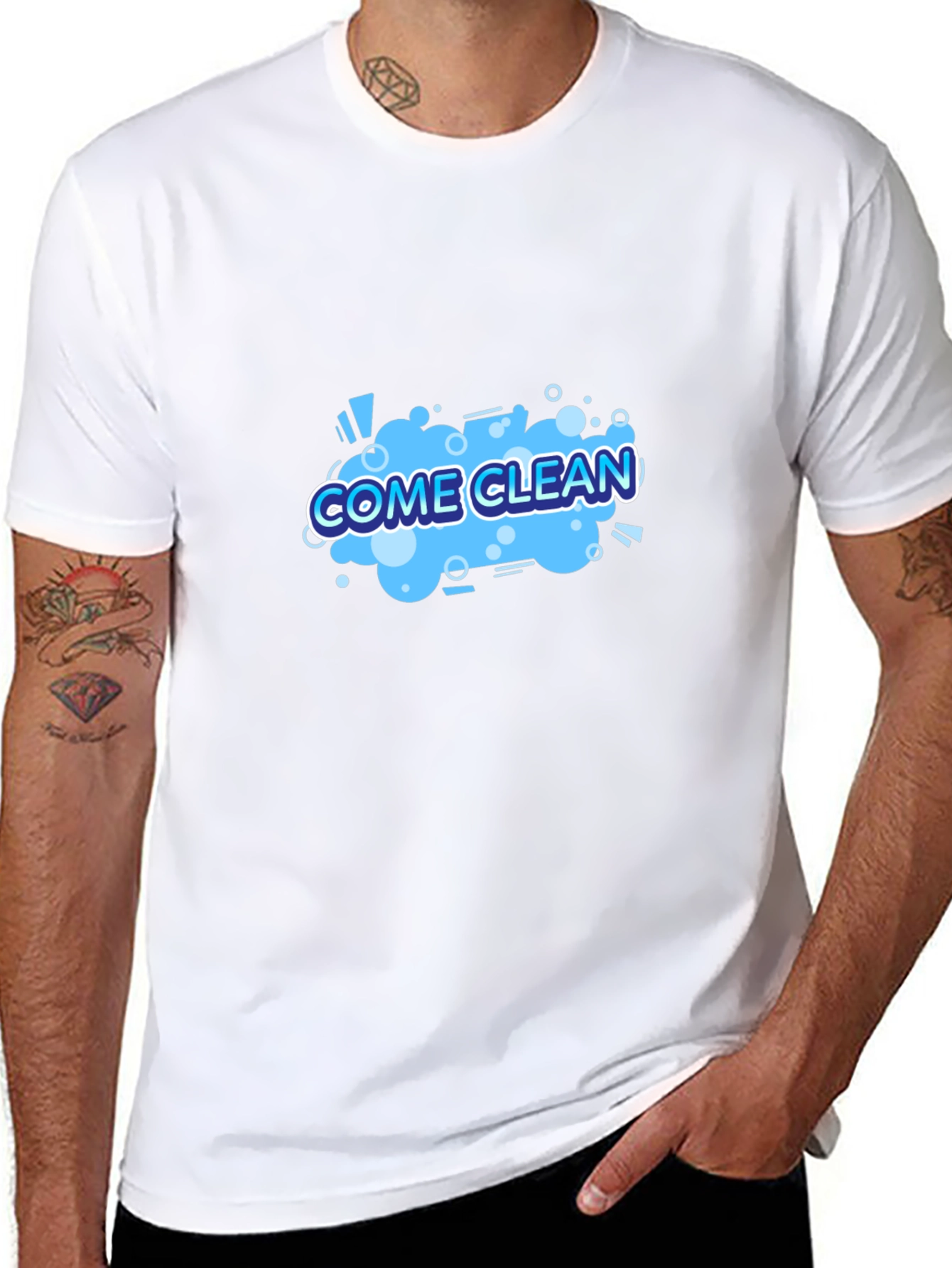 Come Clean Graphic Tee - Black