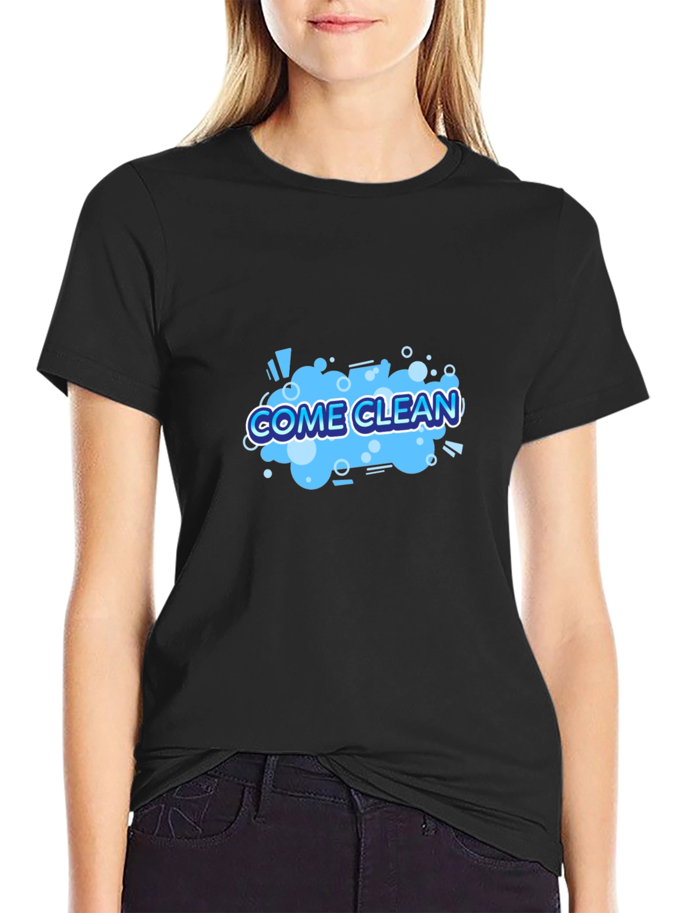 Come Clean Graphic Tee - Black