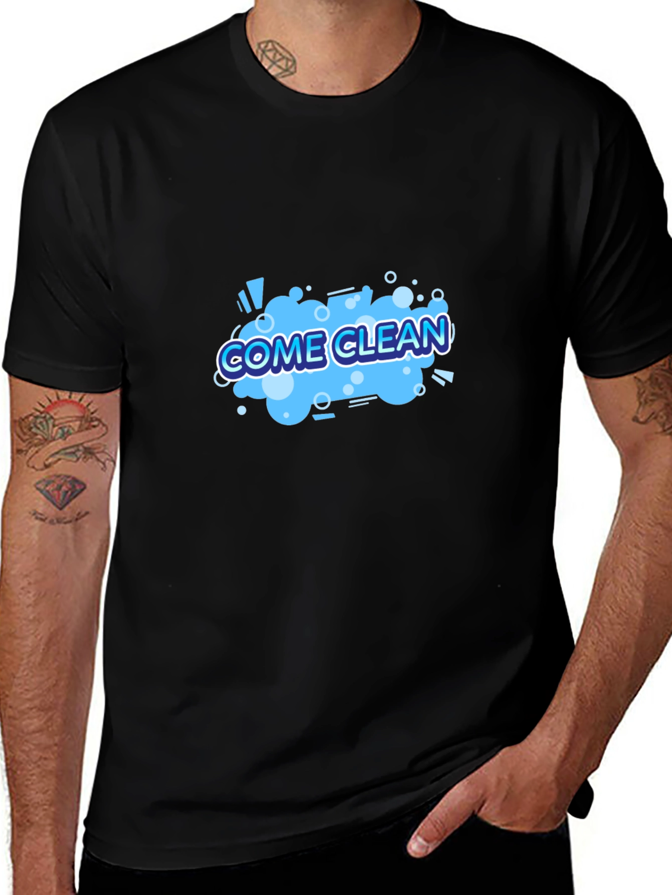Come Clean Graphic Tee - Black