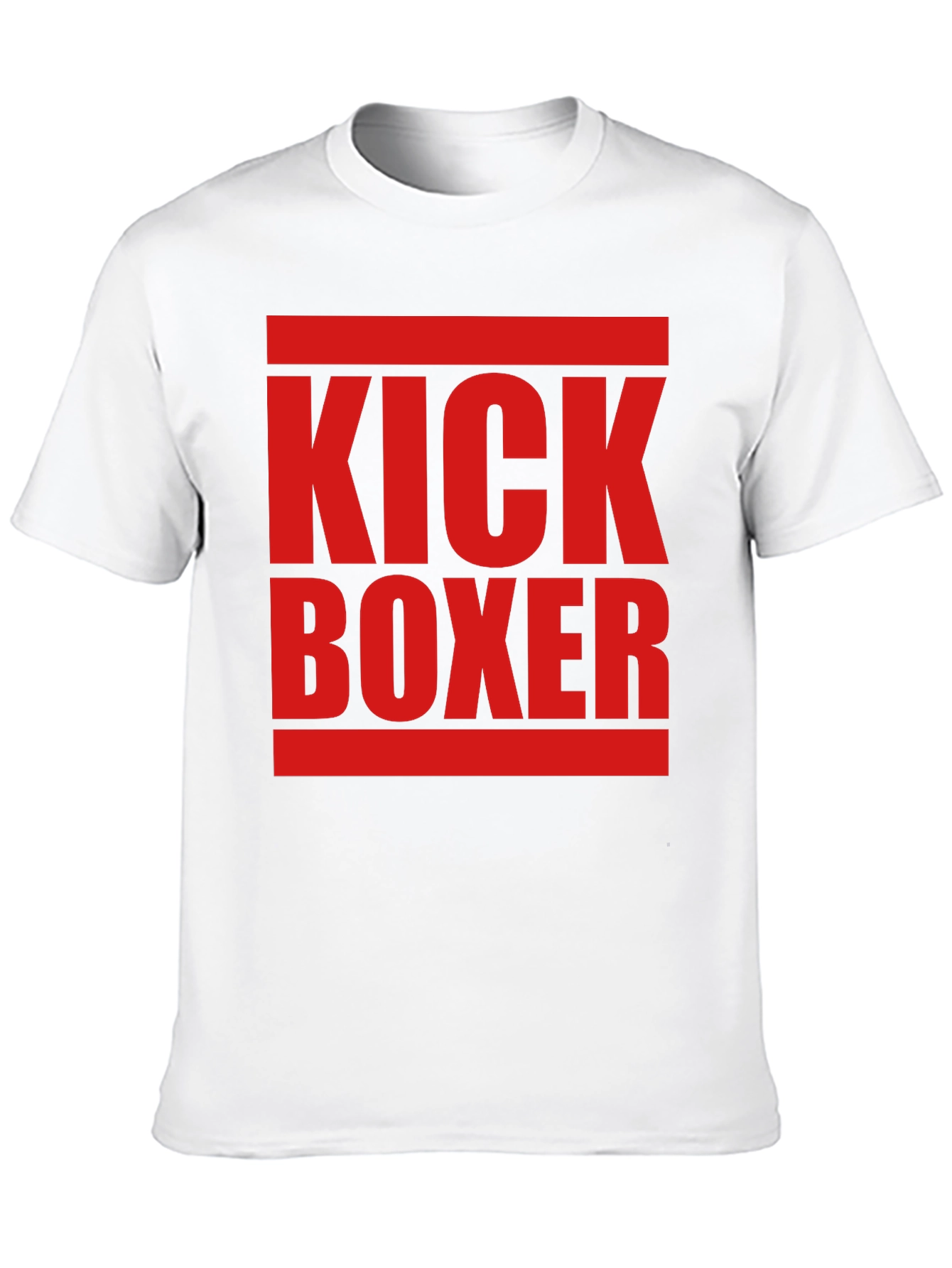 Kick Boxer Graphic Tee - Bold Red Print