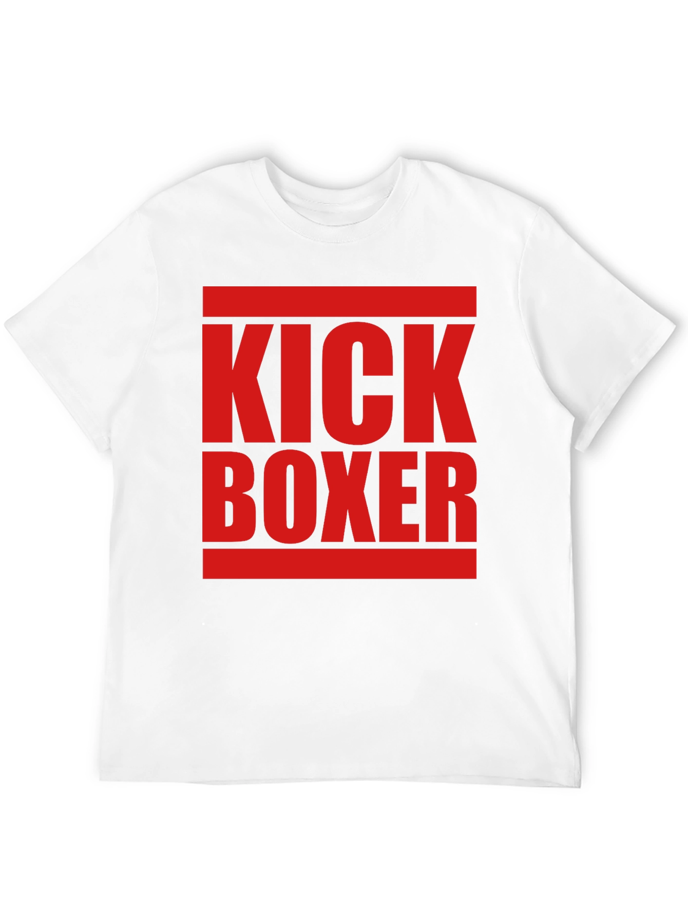 Kick Boxer Graphic Tee - Bold Red Print