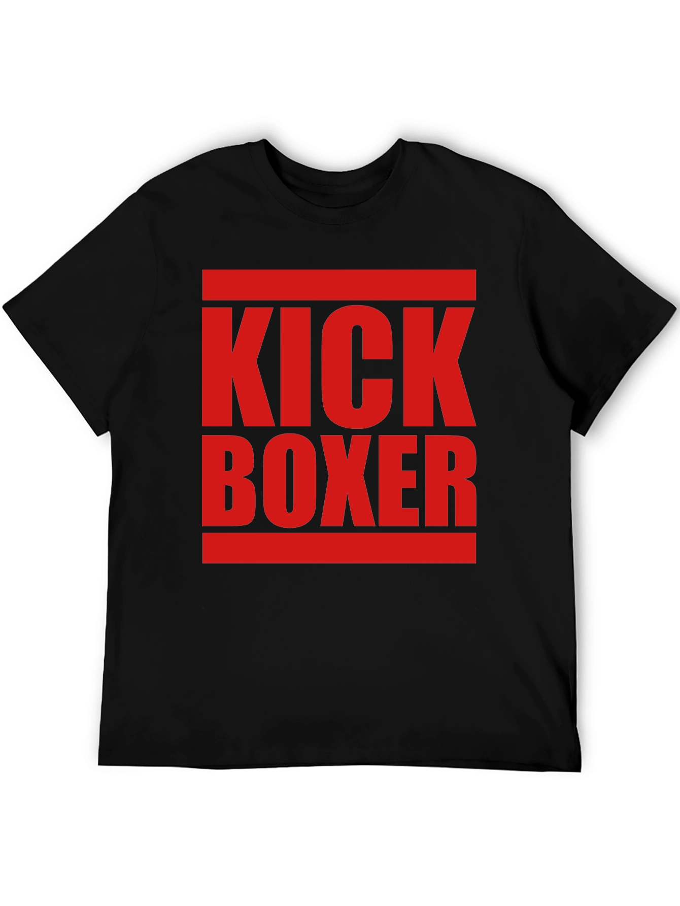 Kick Boxer Graphic Tee - Bold Red Print