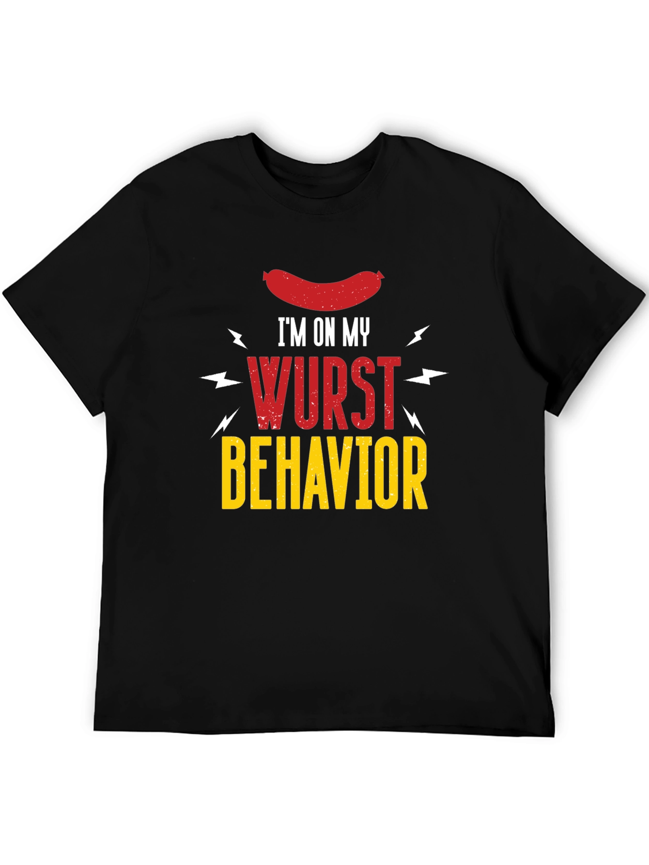 Wurst Behavior Graphic T-Shirt - Funny Sausage Tee