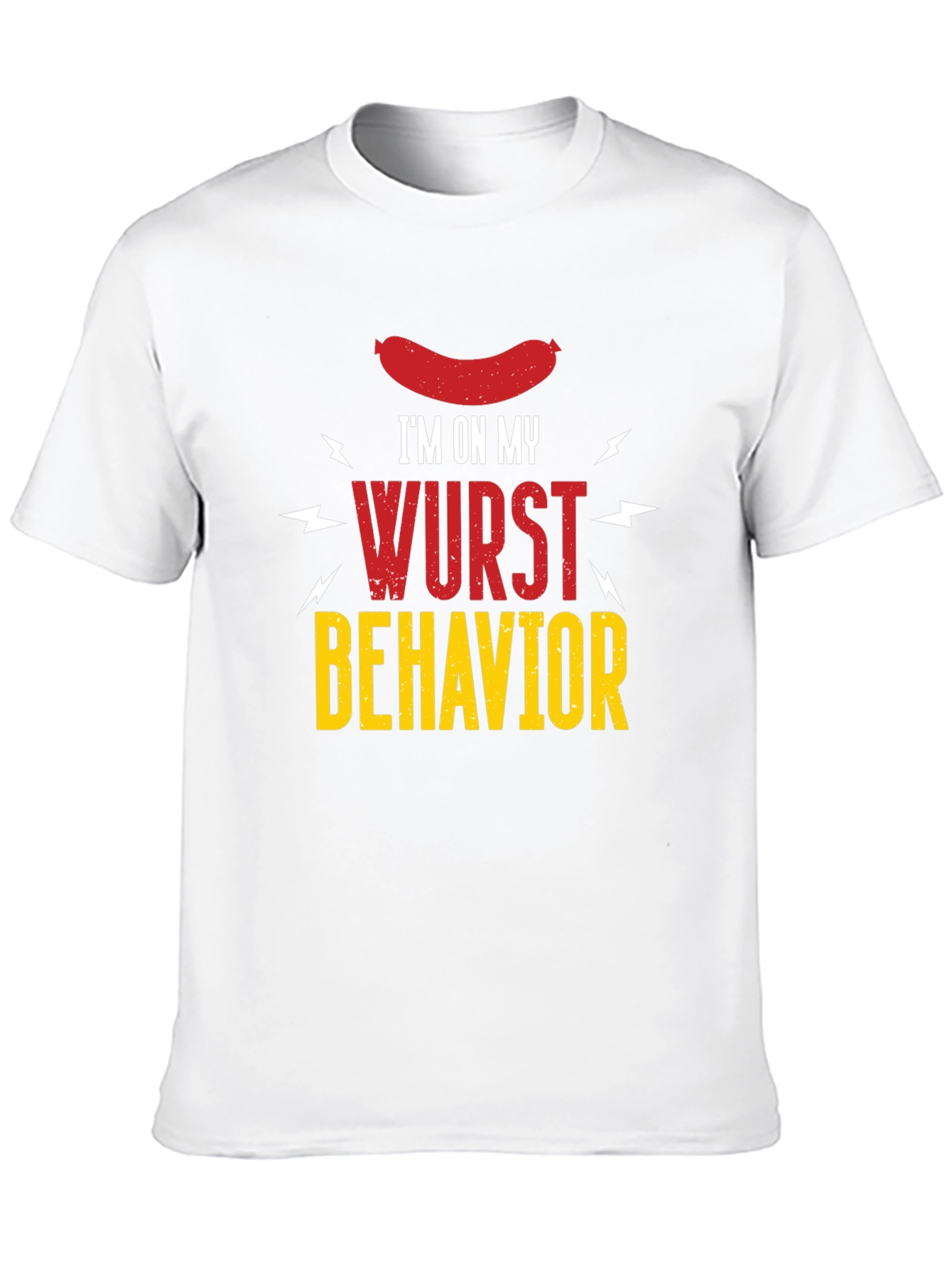 Wurst Behavior Graphic T-Shirt - Funny Sausage Tee