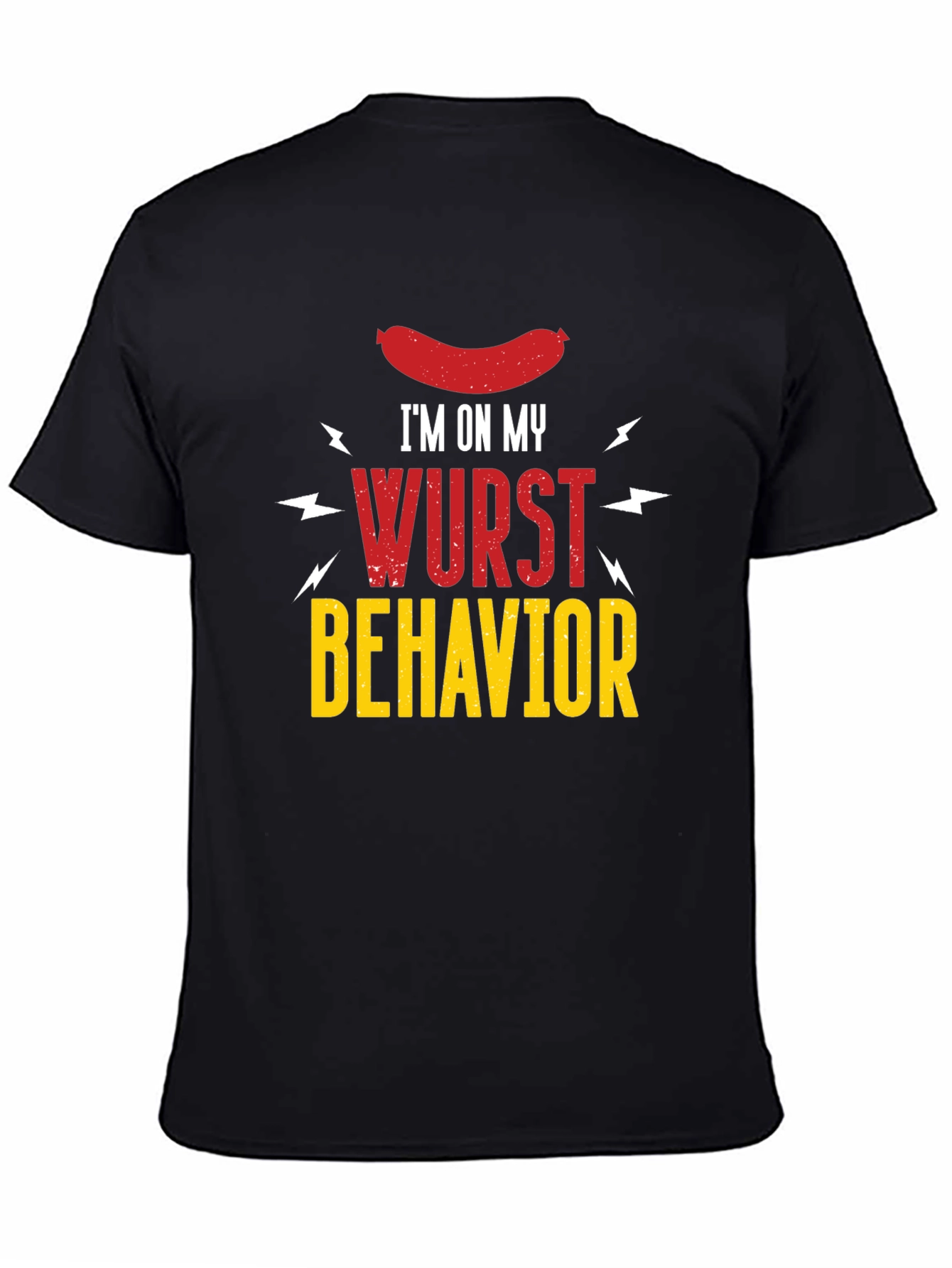 Wurst Behavior Graphic T-Shirt - Funny Sausage Tee