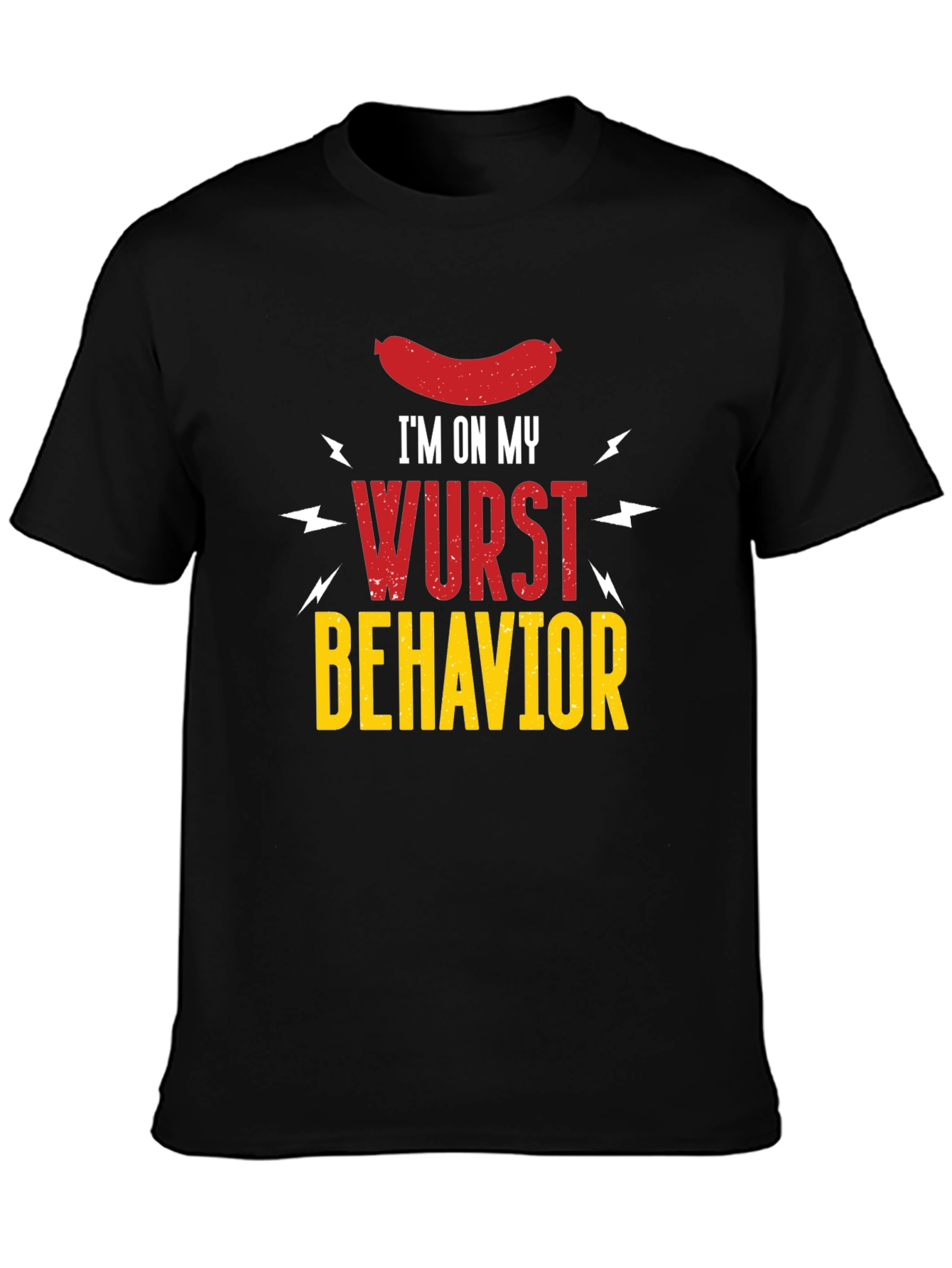 Wurst Behavior Graphic T-Shirt - Funny Sausage Tee