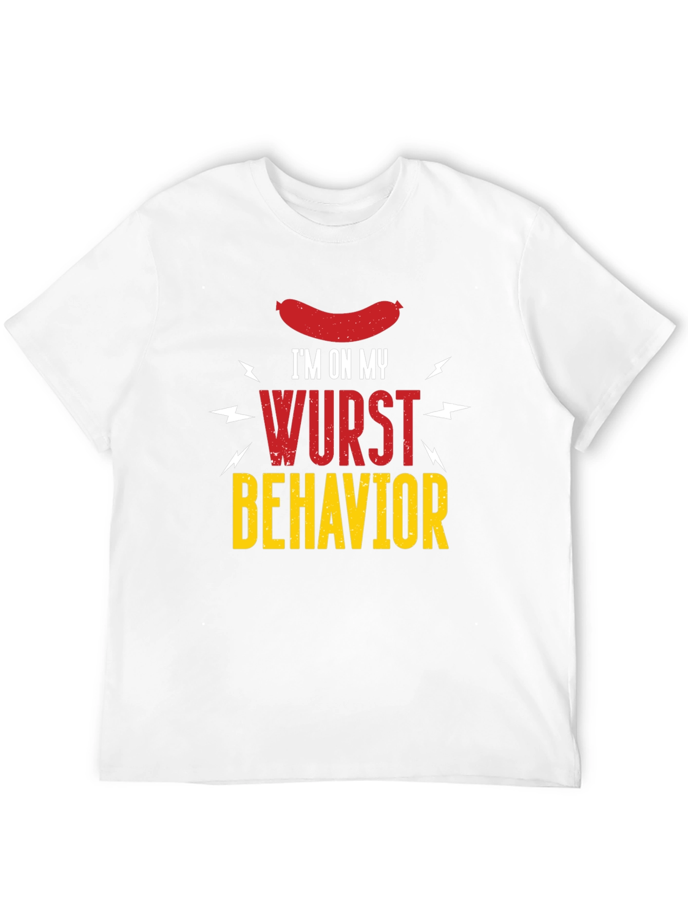 Wurst Behavior Graphic T-Shirt - Funny Sausage Tee