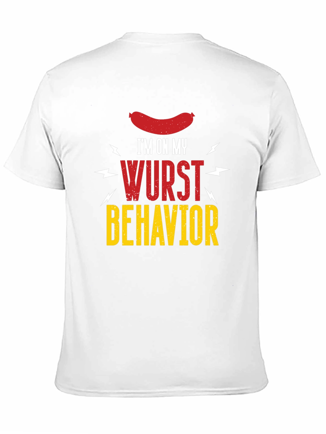 Wurst Behavior Graphic T-Shirt - Funny Sausage Tee