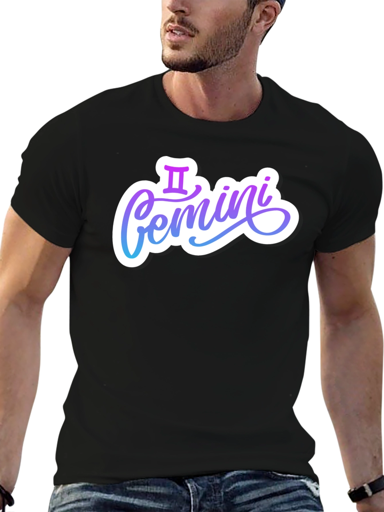 Gemini Zodiac Sign Graphic T-Shirt