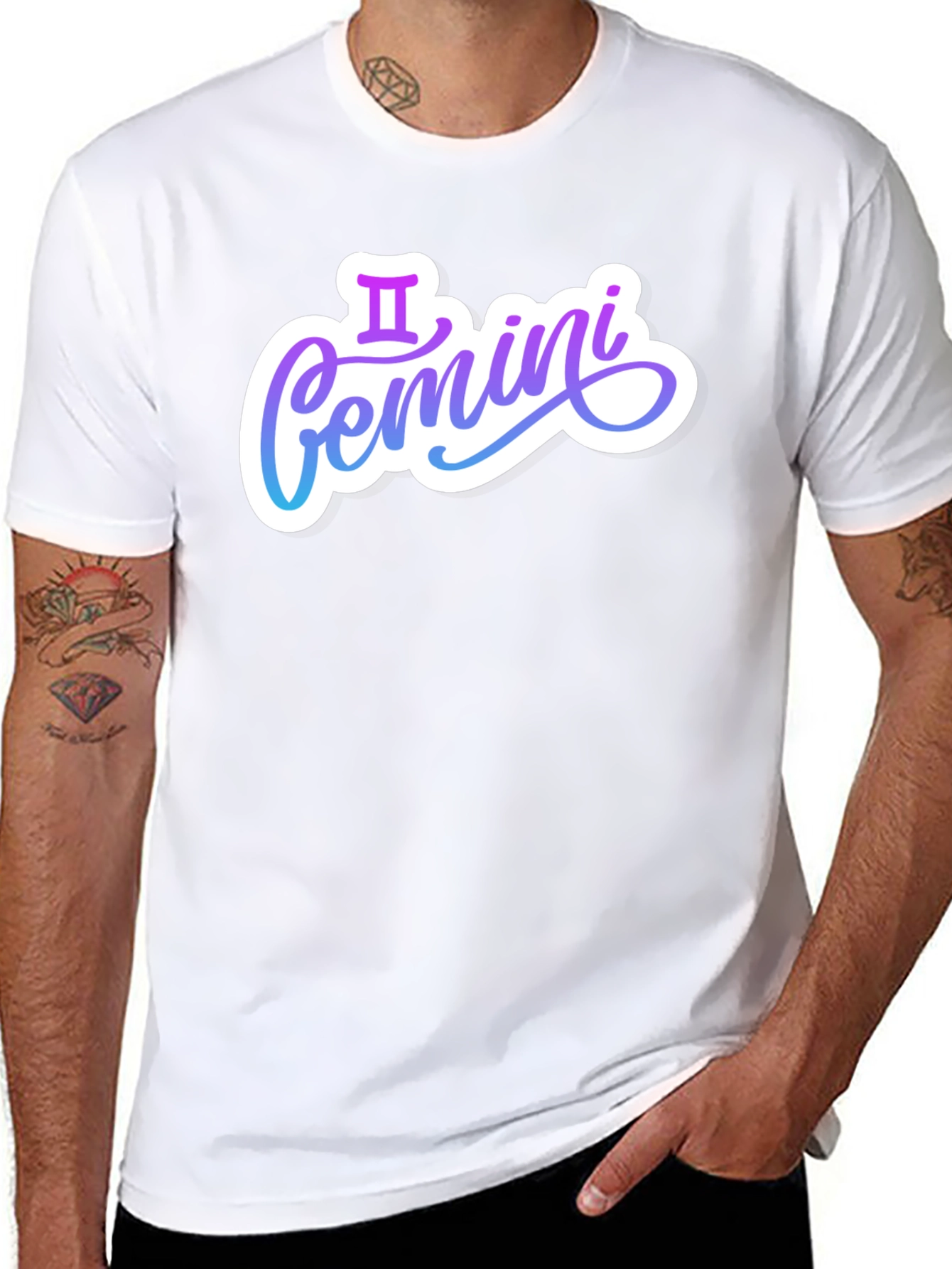 Gemini Zodiac Sign Graphic T-Shirt