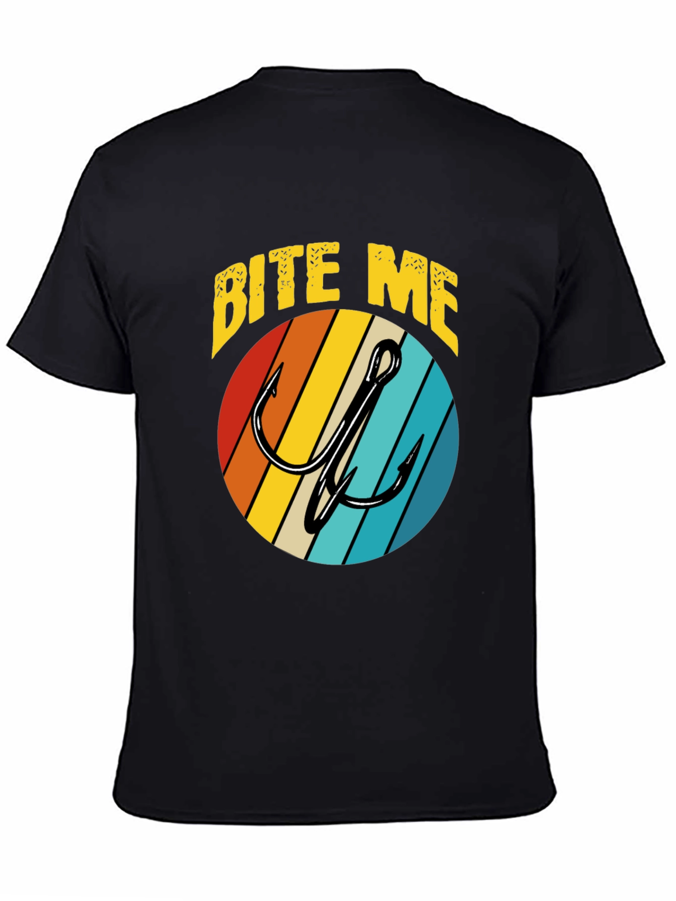 Bite Me Fishing Hook Retro T-Shirt