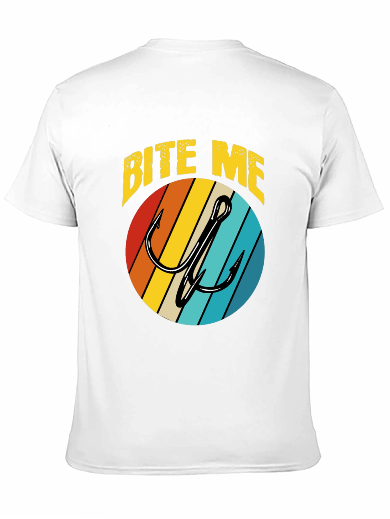 Bite Me Fishing Hook Retro T-Shirt