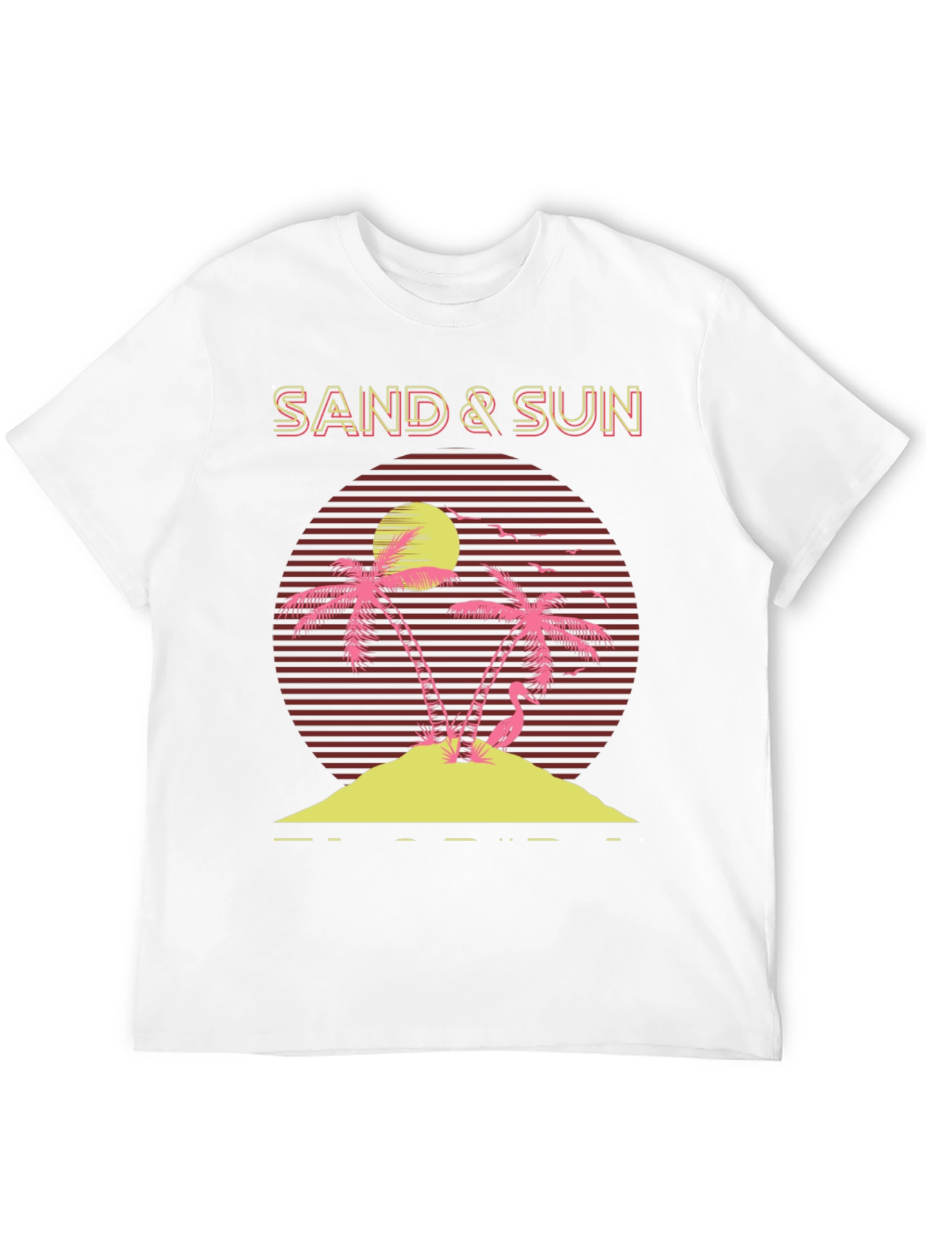 Retro Sand & Sun Graphic Tee - Island Paradise