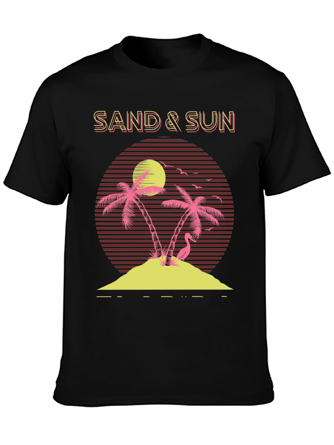 Retro Sand & Sun Graphic Tee - Island Paradise