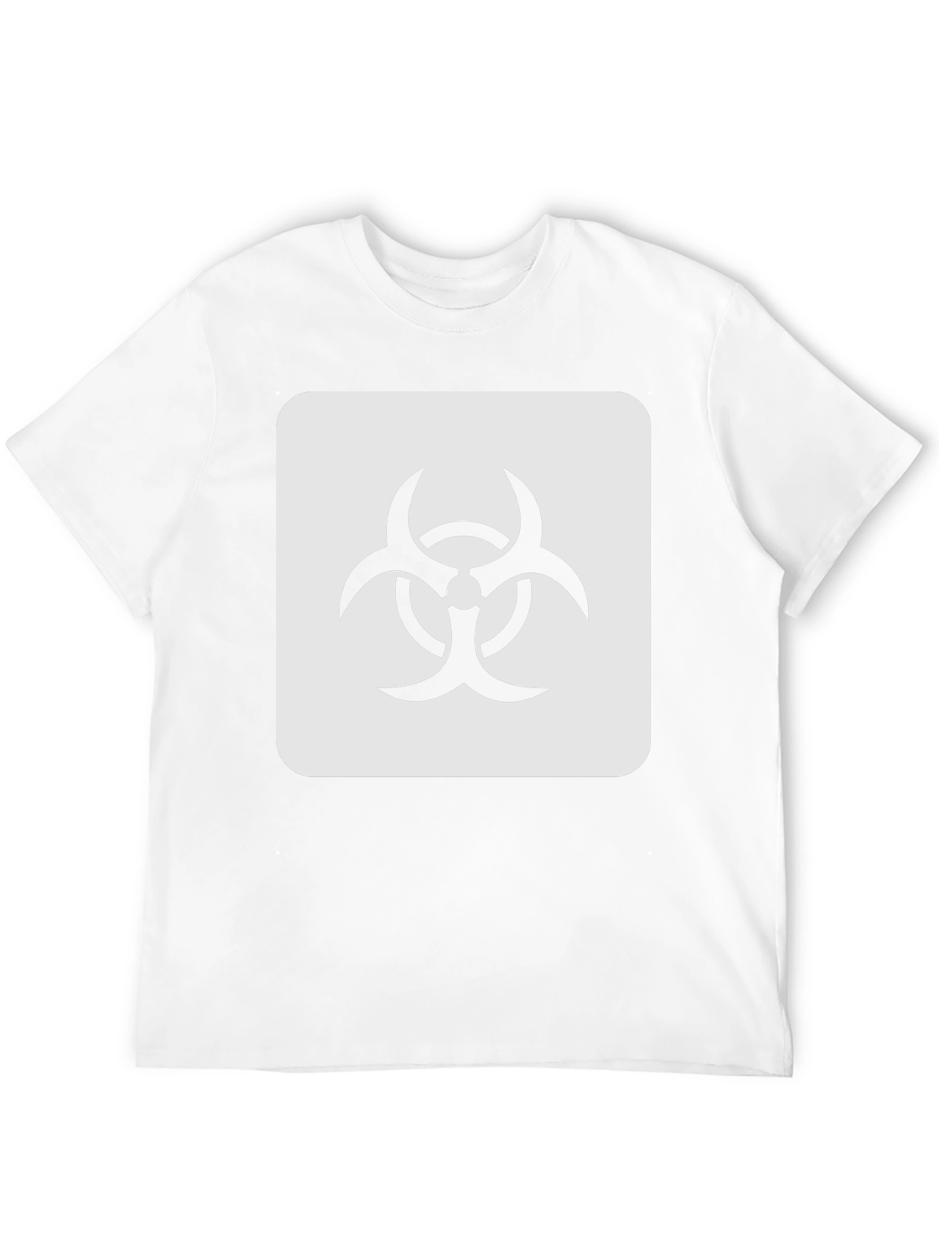 Biohazard Symbol Graphic Tee - Black Cotton Blend T-Shirt