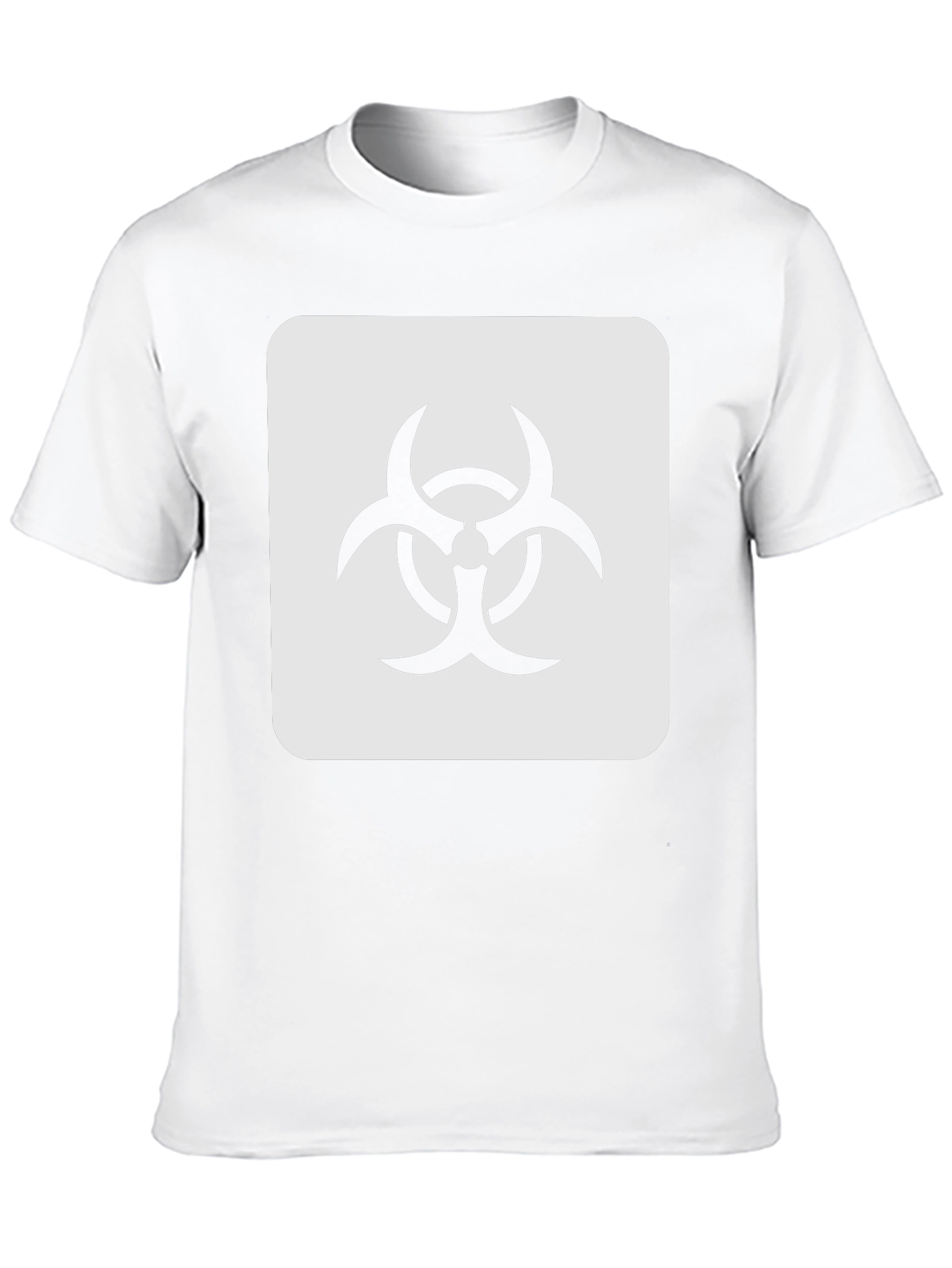 Biohazard Symbol Graphic Tee - Black Cotton Blend T-Shirt