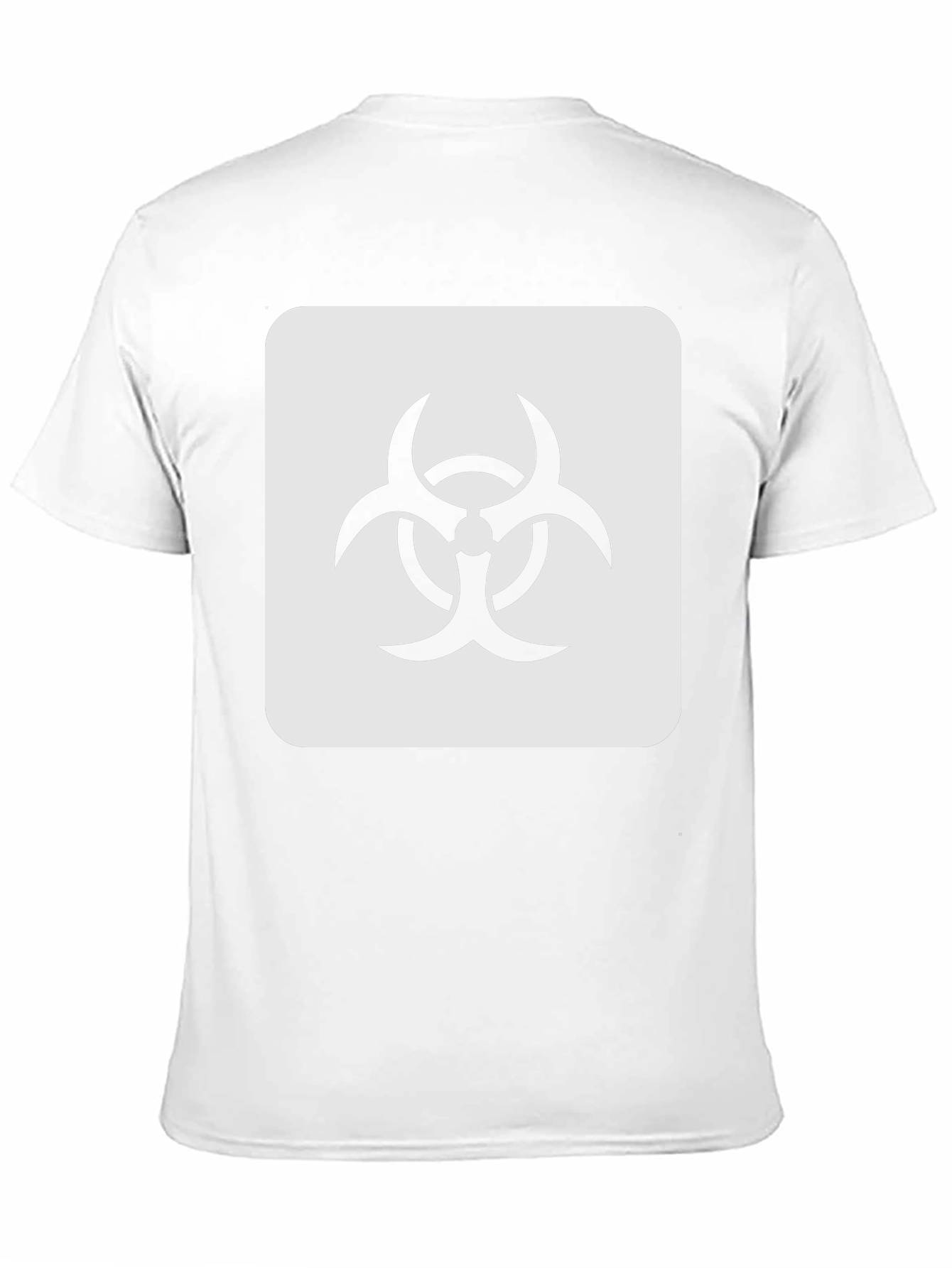 Biohazard Symbol Graphic Tee - Black Cotton Blend T-Shirt