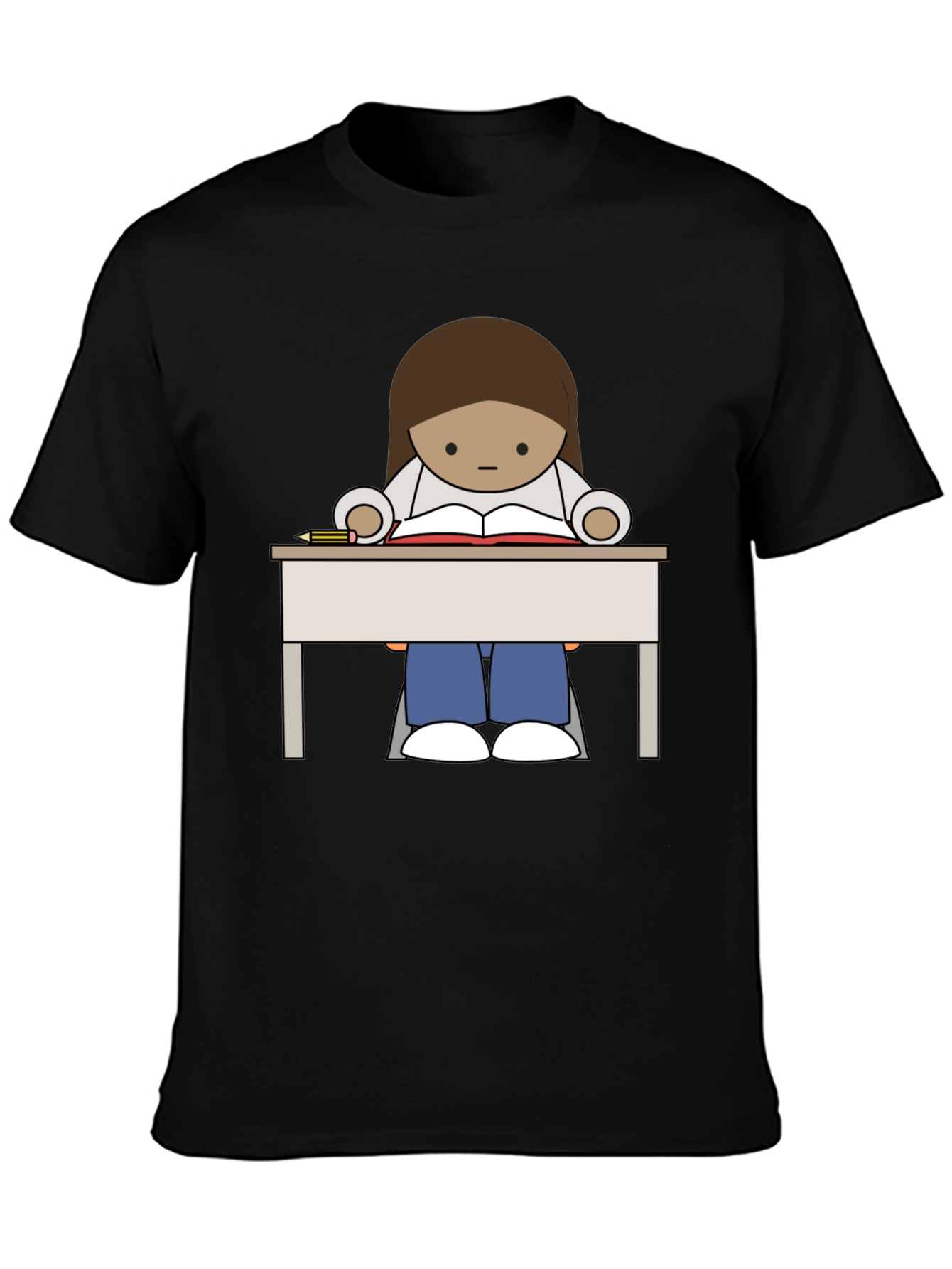 Cartoon Reader T-Shirt - Unisex Graphic Tee