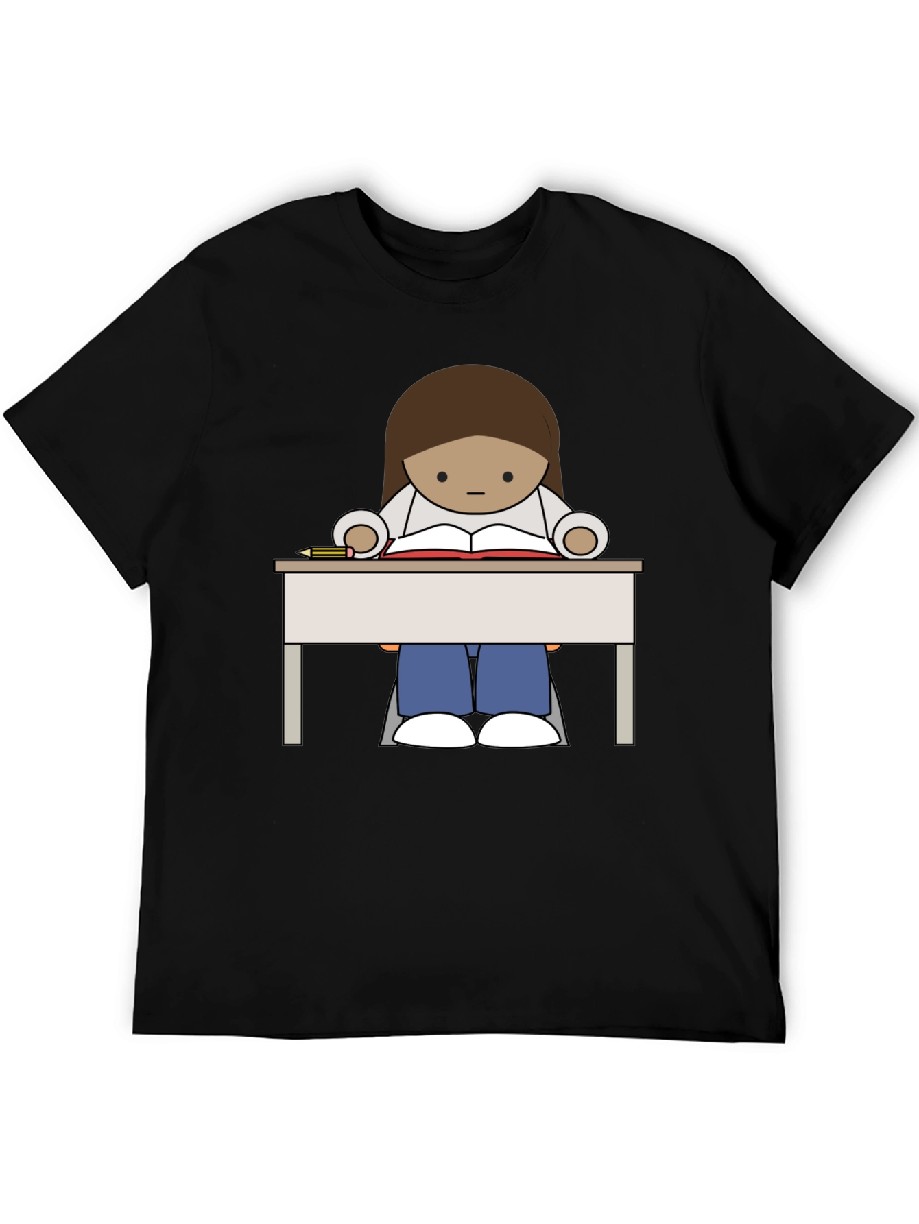 Cartoon Reader T-Shirt - Unisex Graphic Tee