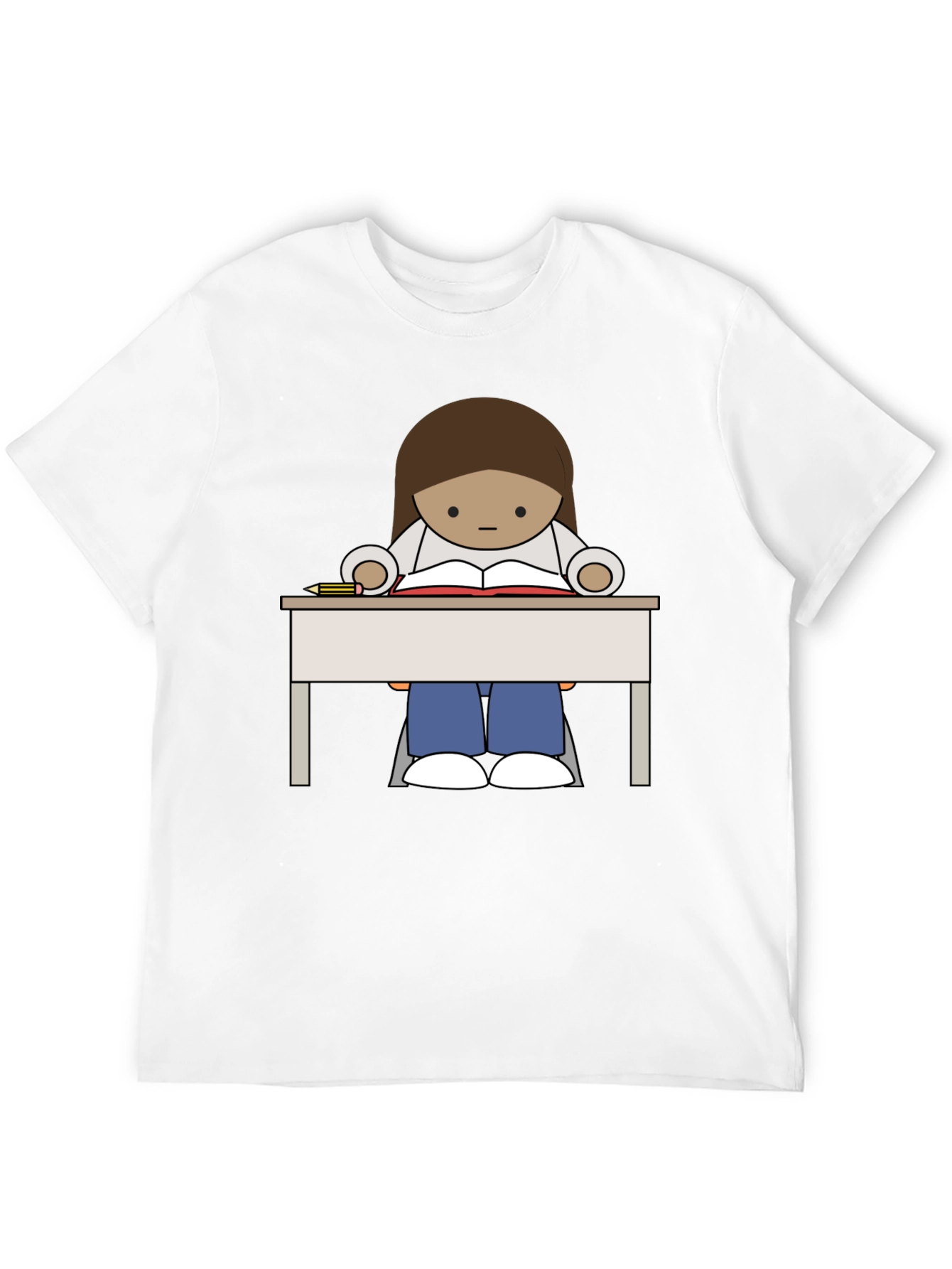 Cartoon Reader T-Shirt - Unisex Graphic Tee