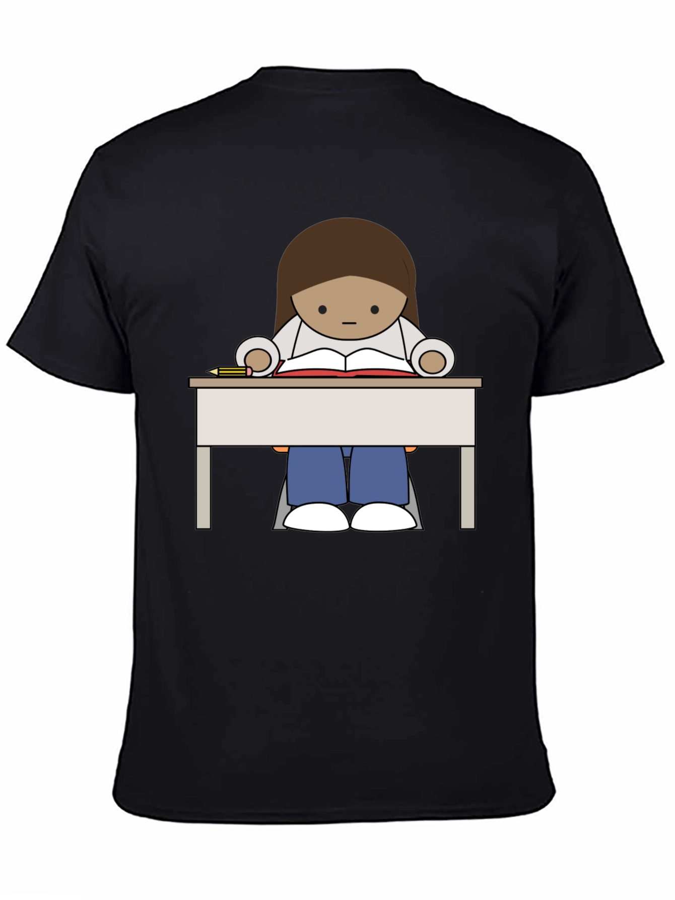 Cartoon Reader T-Shirt - Unisex Graphic Tee