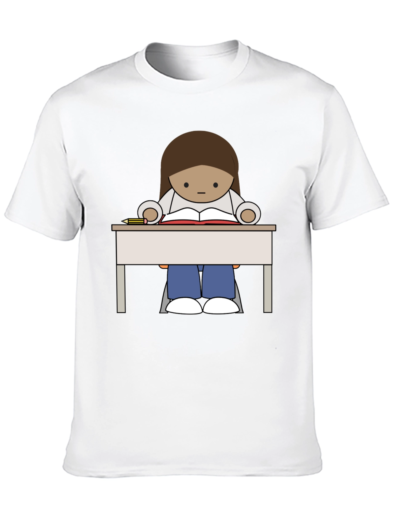 Cartoon Reader T-Shirt - Unisex Graphic Tee