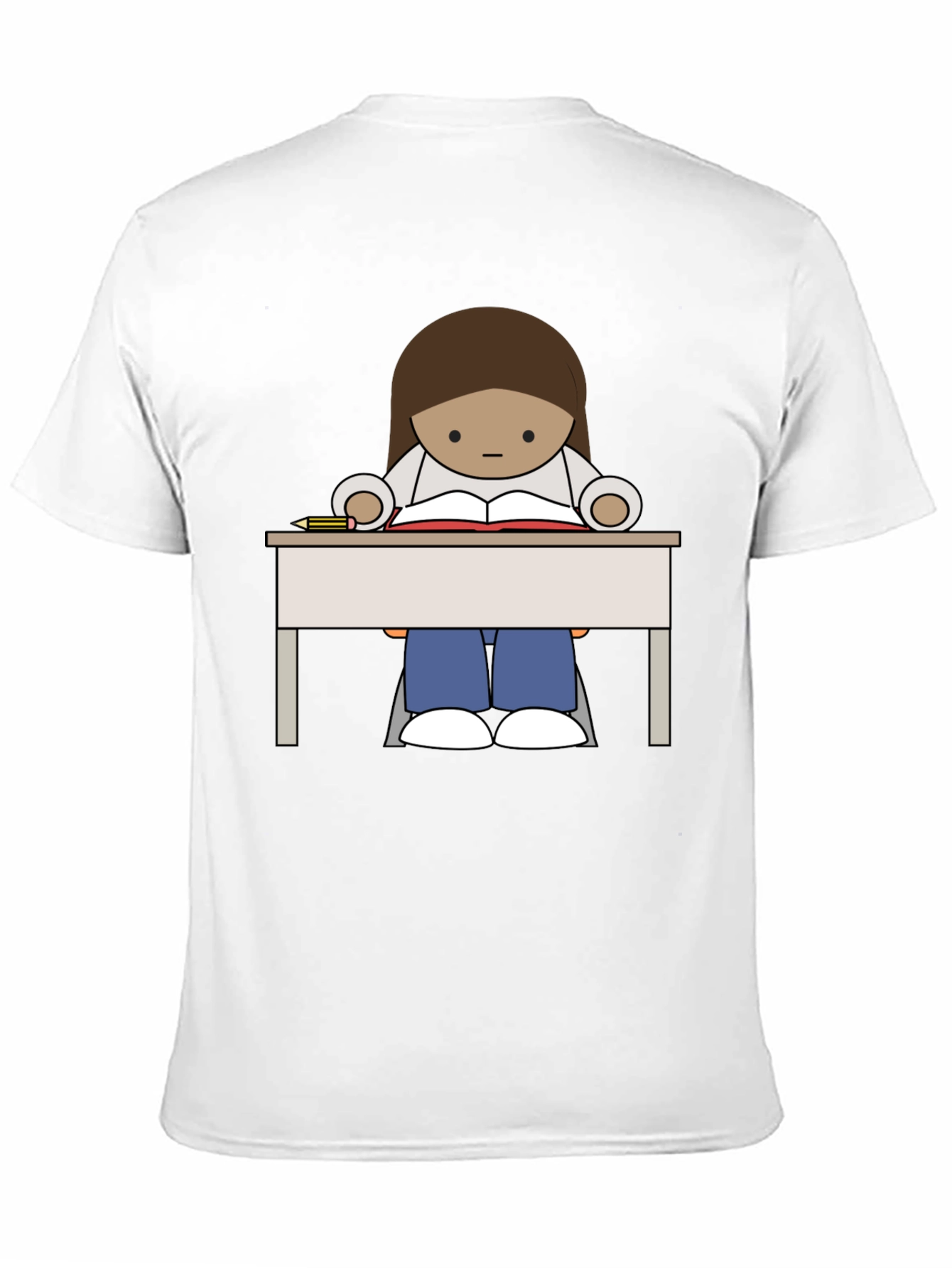 Cartoon Reader T-Shirt - Unisex Graphic Tee