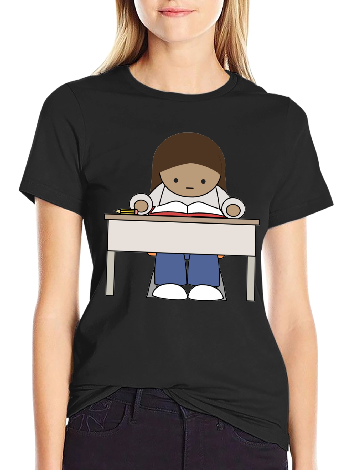 Cartoon Reader T-Shirt - Unisex Graphic Tee