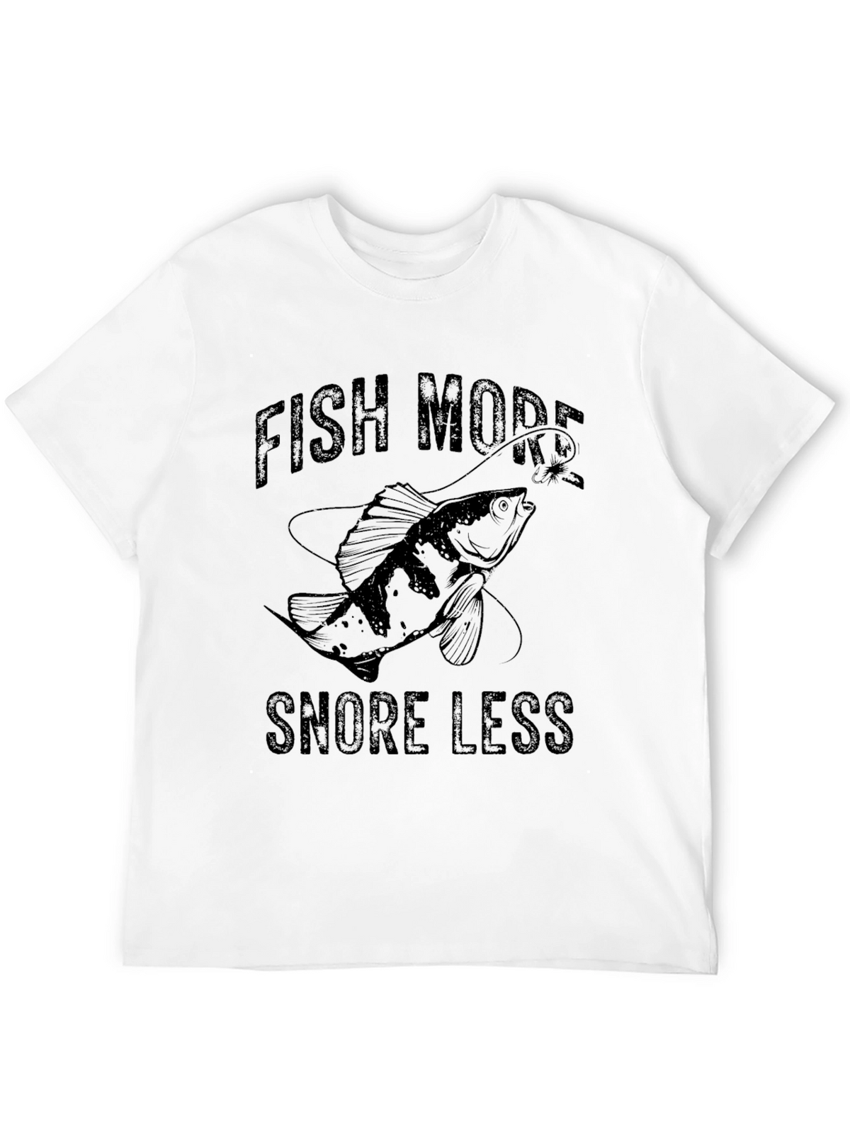 Fish More Snore Less Graphic Tee