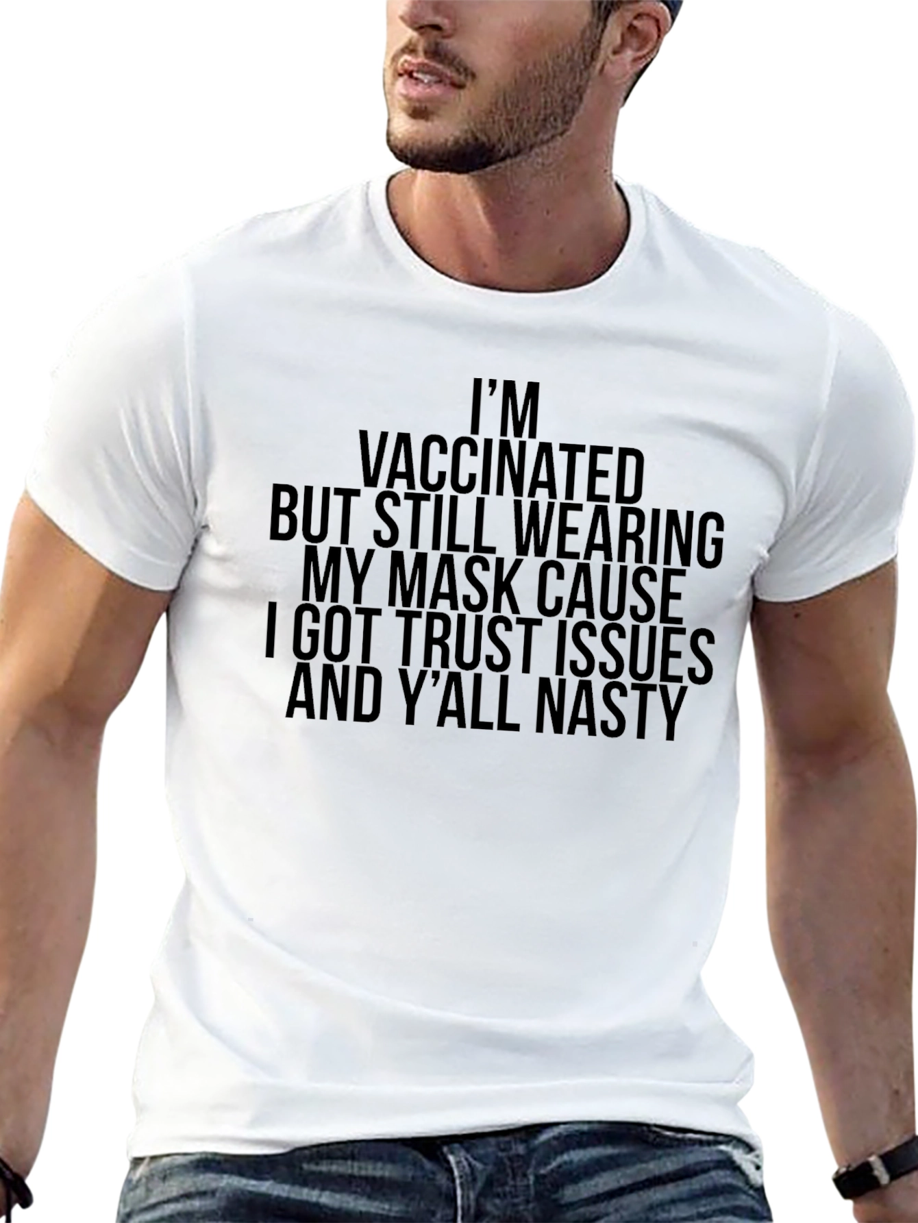 Vaccinated Trust Issues Graphic Tee